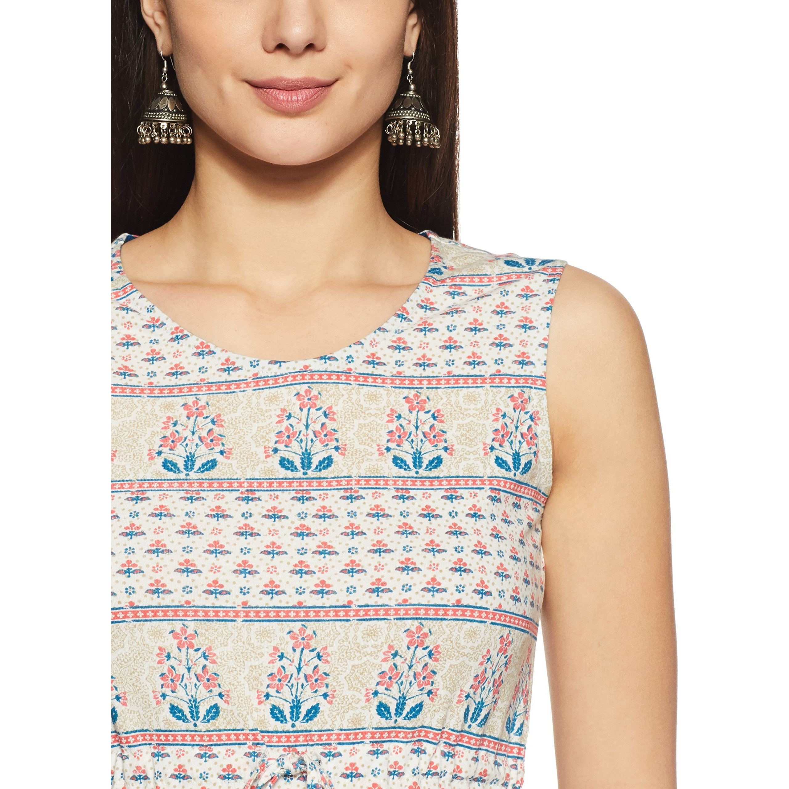 Aurelia Women's Straight Fit Kurta (18Fek21539-62934_Xs_Multicolor)