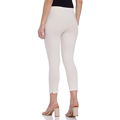 W For Woman Women's Regular Fit Cotton Leggings (Cr160006-45756_Cream_Medium_Cream_M)