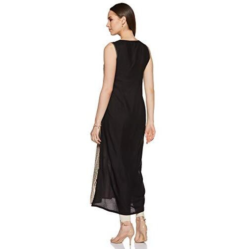 W For Woman Women's Straight Kurta (16Fe15830-72015_Beige_6)