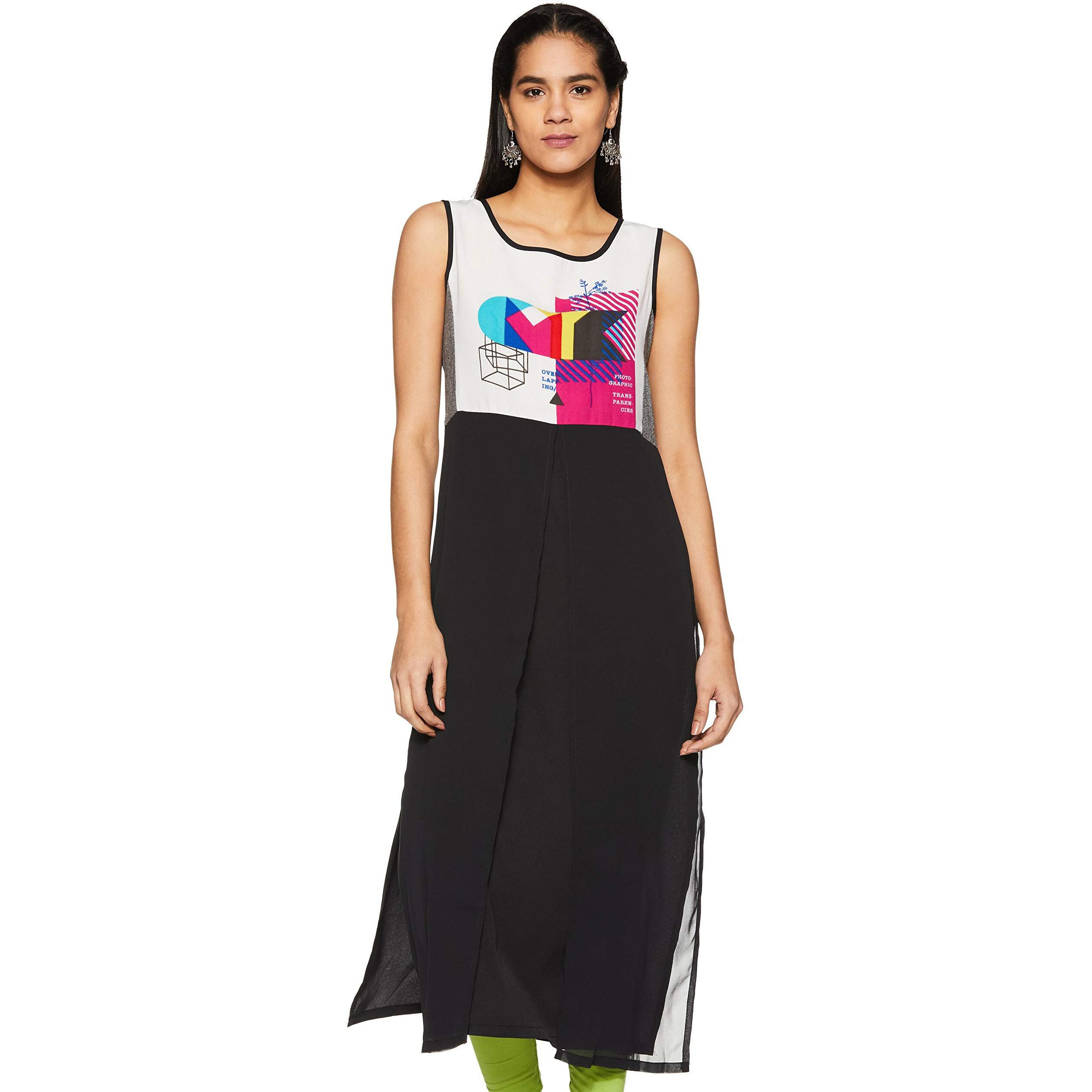 W For Woman Women's Straight Kurta (16Au16000-57864-14-White)