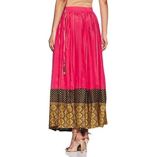 W For Woman Women's Full Skirt (16Au55176-11761_Pink_Ws)