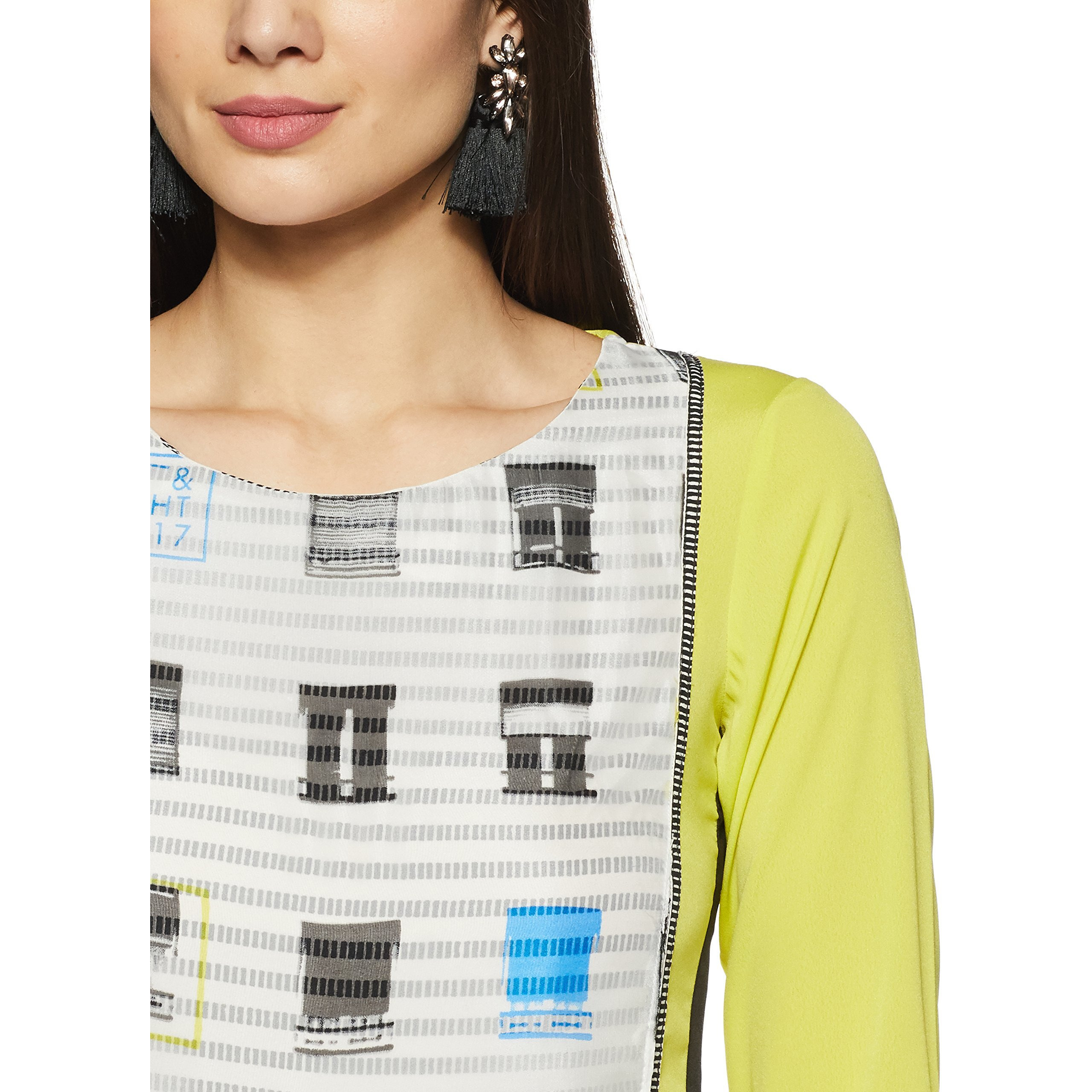 W For Woman Straight Kurta (17Fe16756-65113_14_Lime)