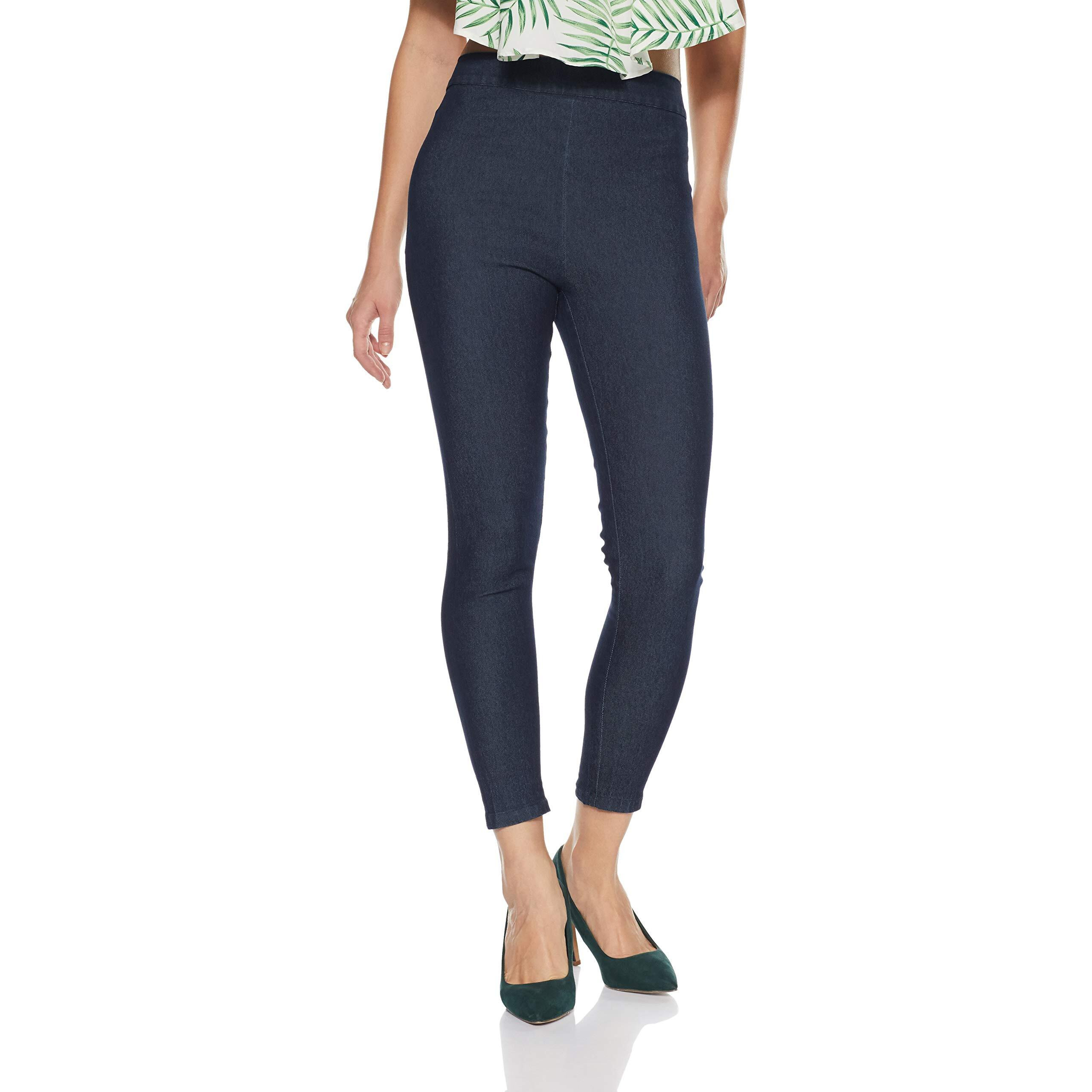 Aurelia Women's Regular Fit Denim Leggings (17Fek60049-02280_Xs_Blue_Blue_Xs)