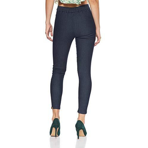 Aurelia Women's Regular Fit Denim Leggings (17Fek60049-02280_Xs_Blue_Blue_Xs)