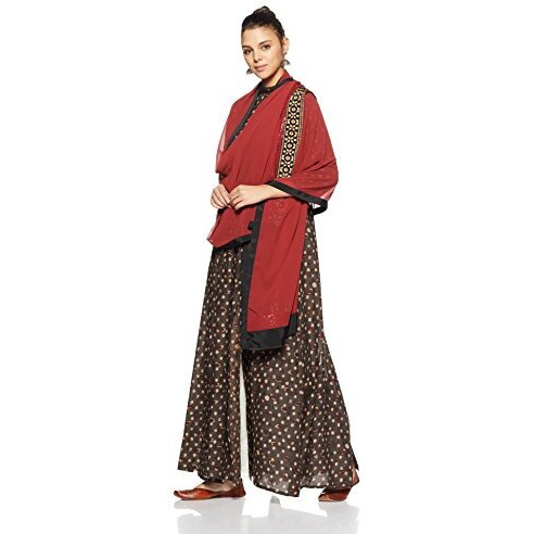 W For Woman Synthetic Dupatta (17Fes80750-65718_Wfs_Red)