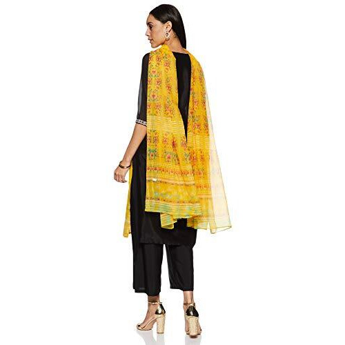 Aurelia Women's Straight Salwar Suit (17Aud10679-62568_T.Yellow_Xxl)