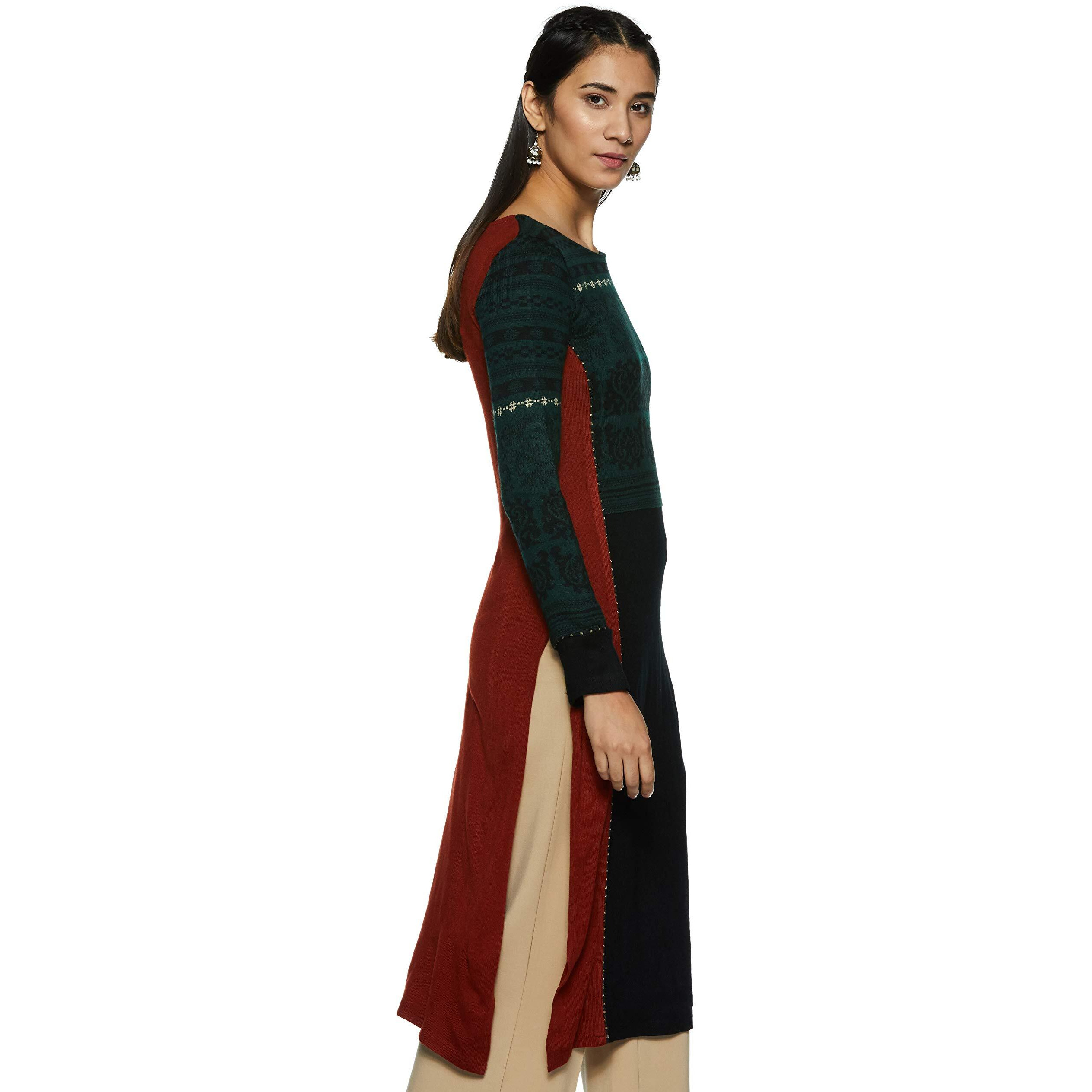 W For Woman Straight Winter Kurta (17No17254-66143_Koi_6)