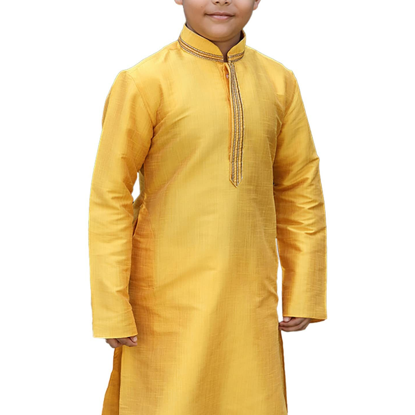 Manyavar Blended Silk Kurta Pajama Set For Kids And Boys(4-5 Years)
