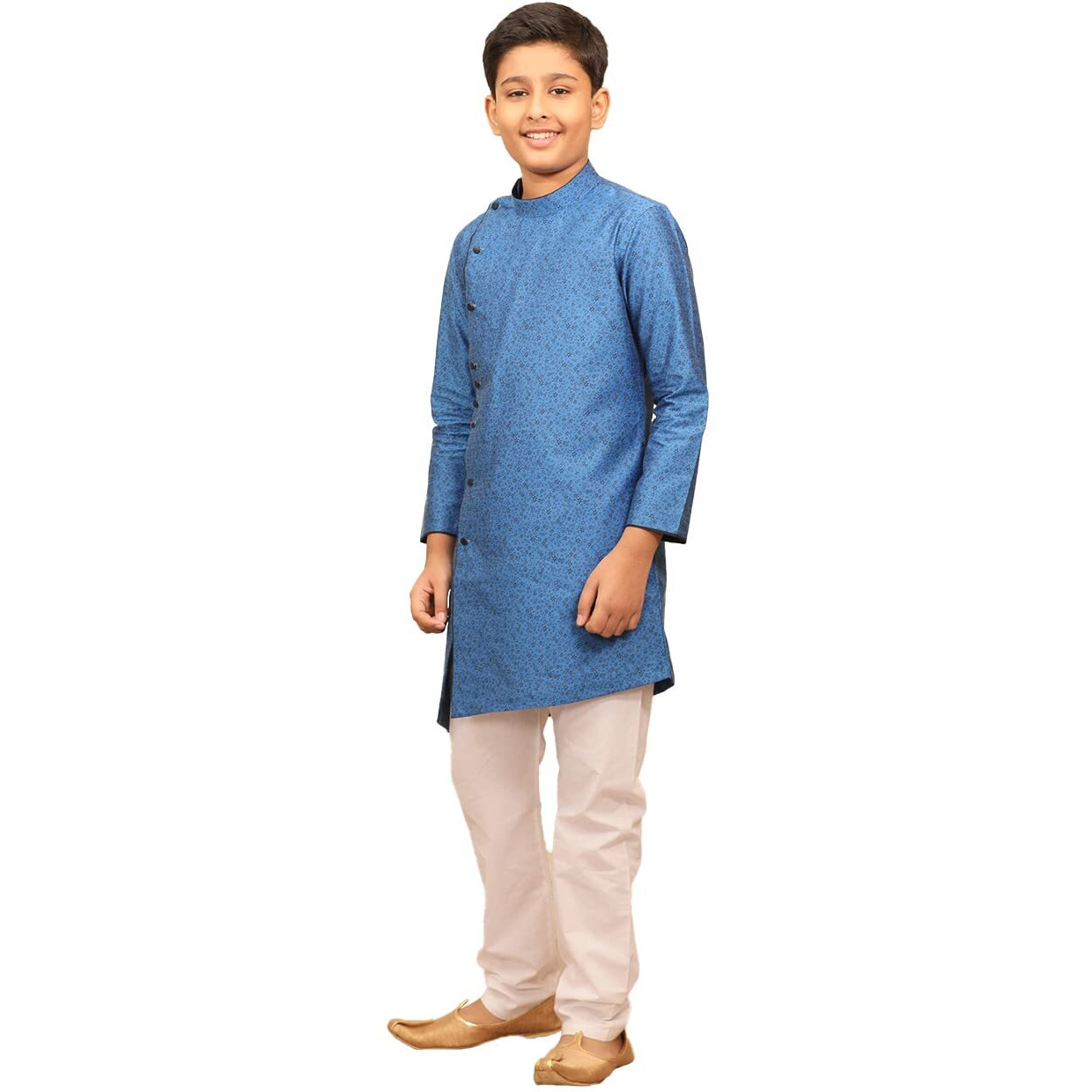 Manyavar Boy's Blended Cotton Kurta Pajama Set(3-4 Years)