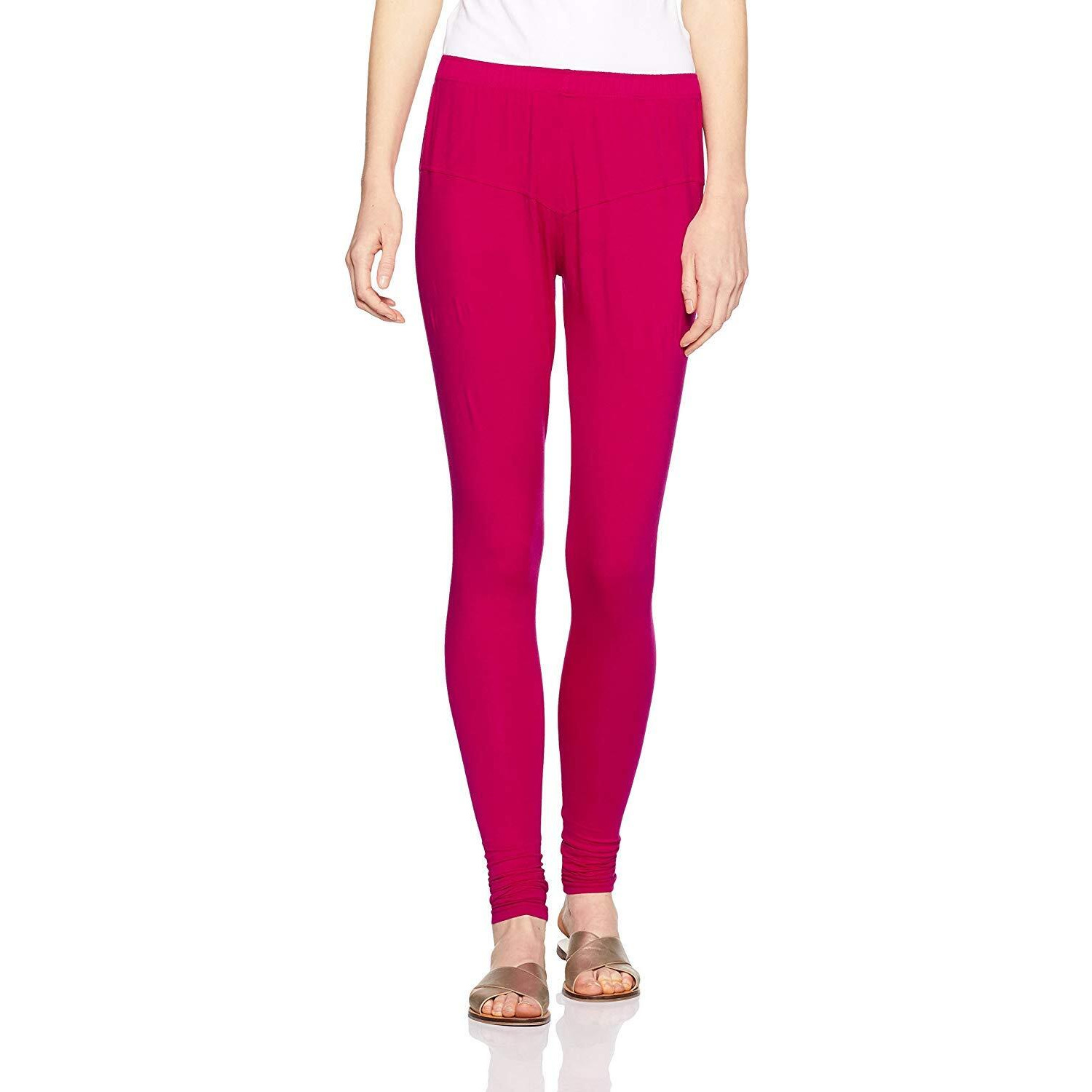 Lux Lyra Women Solid Premium Cotton Churidar Leggings | Mid-Waist | Fashionwear Loose Fit (Large) | Rise Style Mid Rise