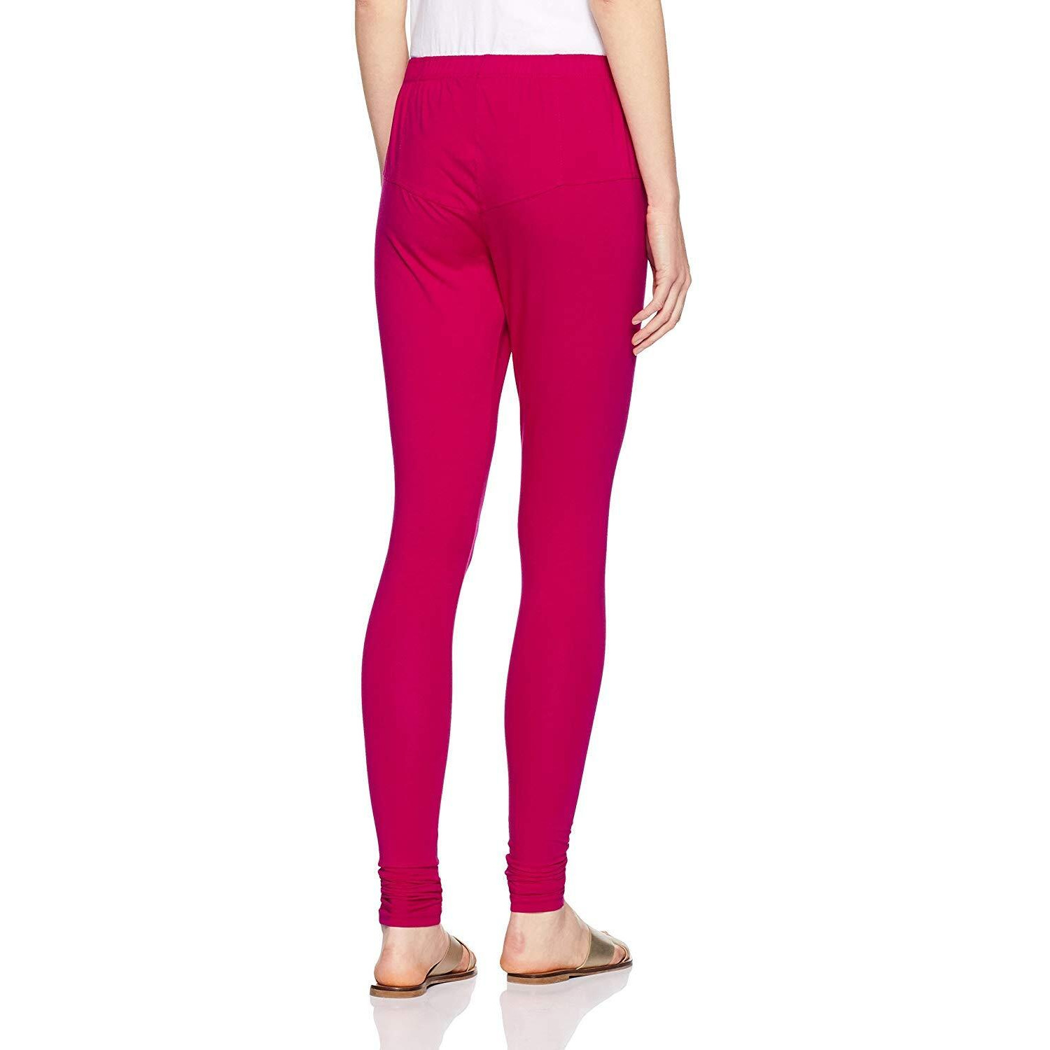 Lux Lyra Women Solid Premium Cotton Churidar Leggings | Mid-Waist | Fashionwear Loose Fit (Large) | Rise Style Mid Rise
