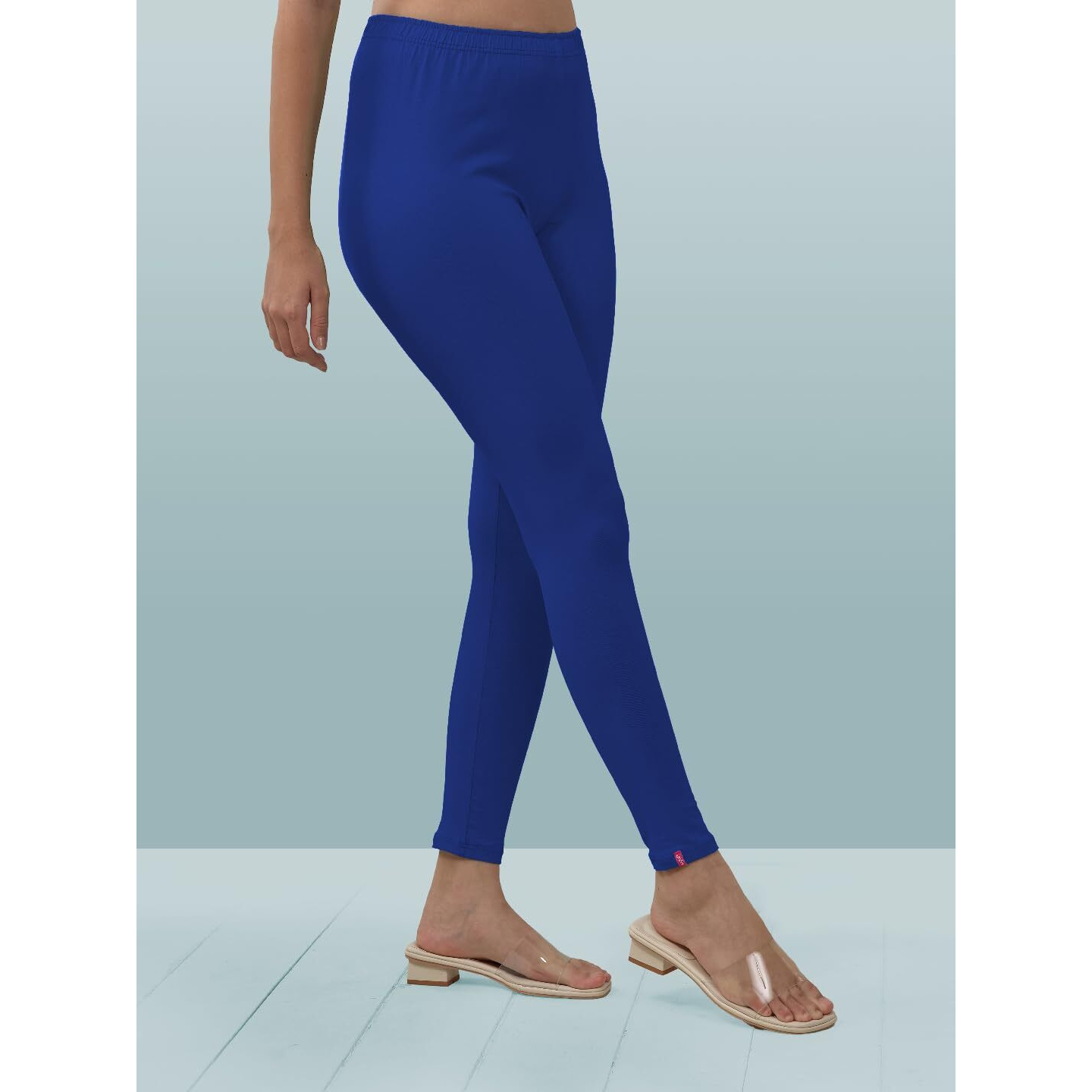 Lyra Women Solid Premium Cotton Ankle Length Leggings | Mid-Waist | Fashionwear