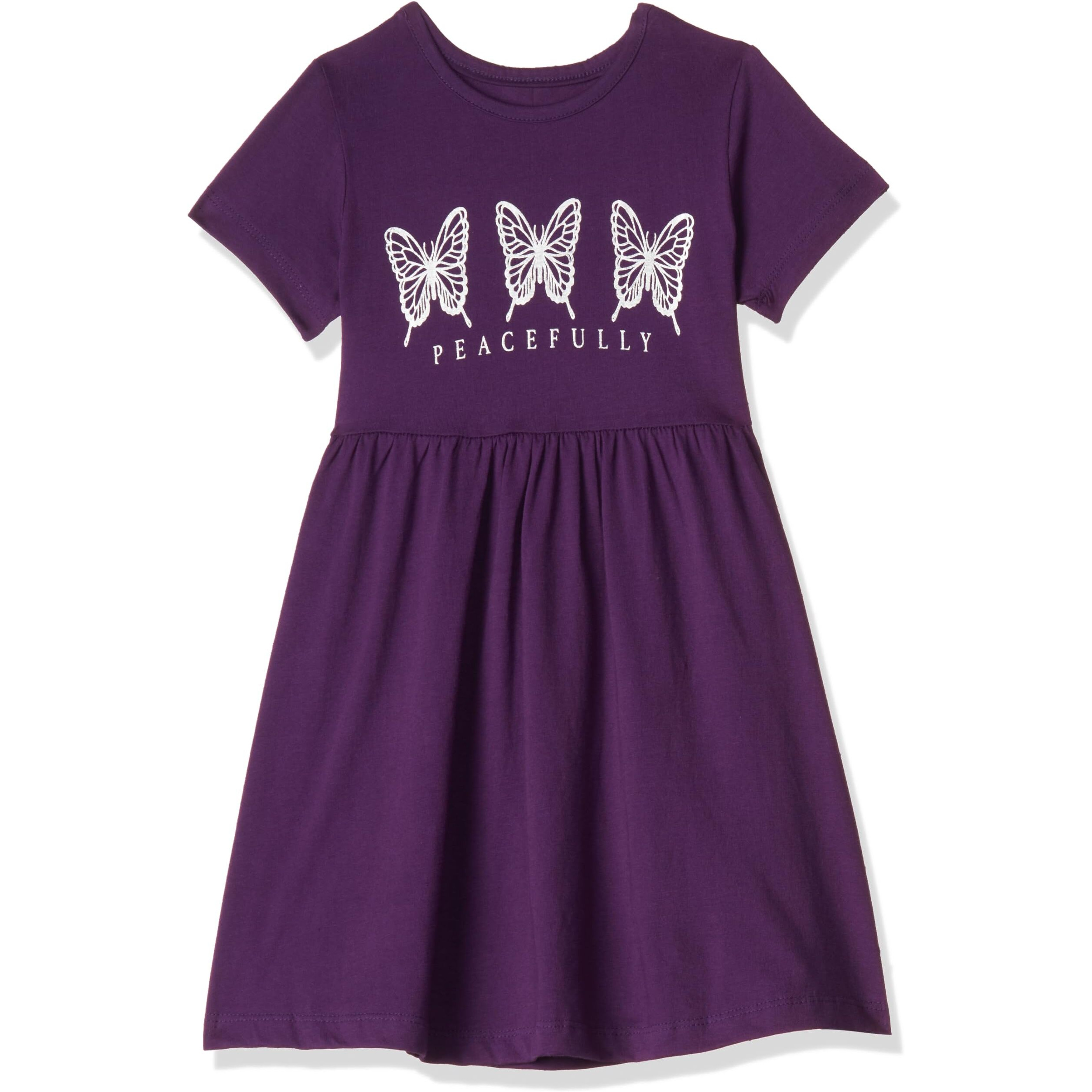 T2F Girls Printed Cotton Casual Knee-Length Dress(Pack Of 3)