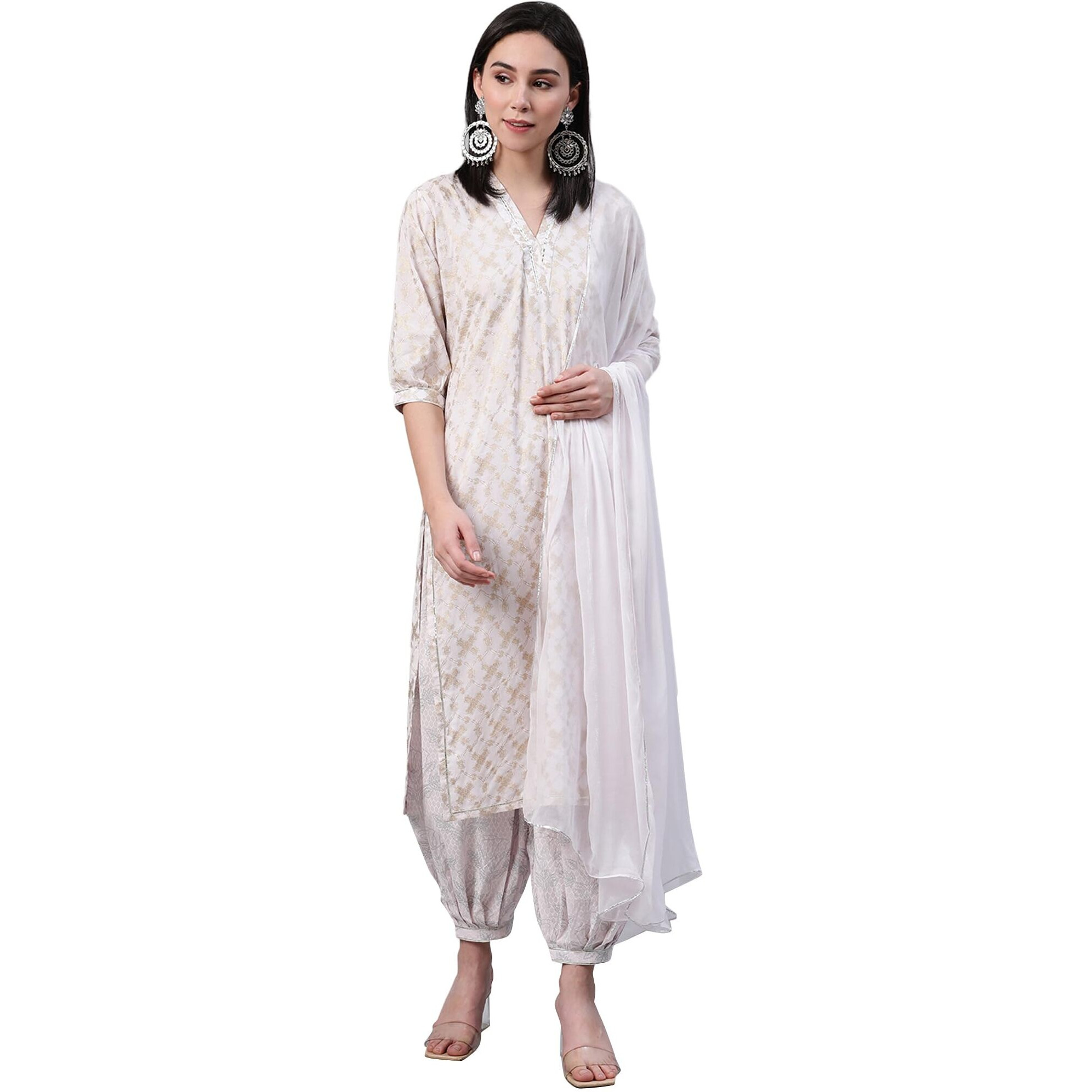 Libas Women's Cotton Kurta Sets (6923_Pink