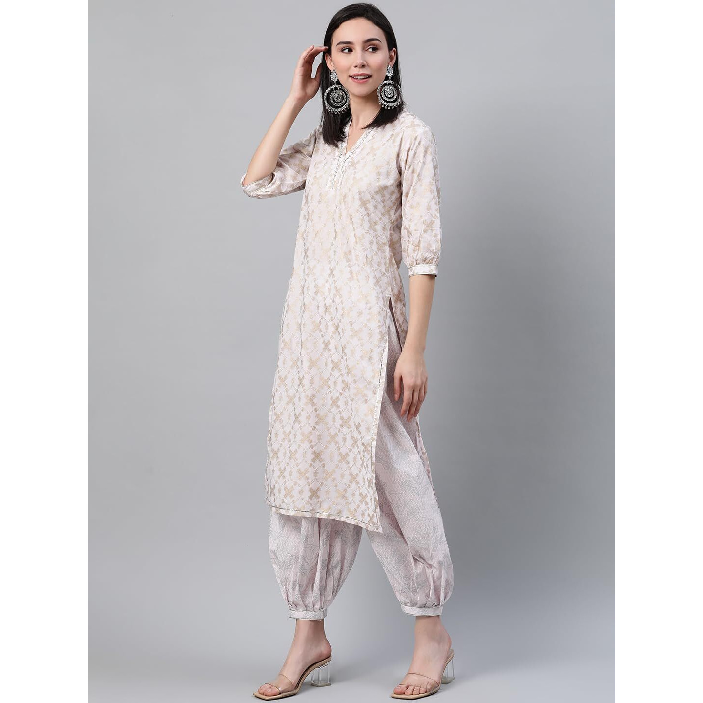 Libas Women's Cotton Kurta Sets (6923_Pink