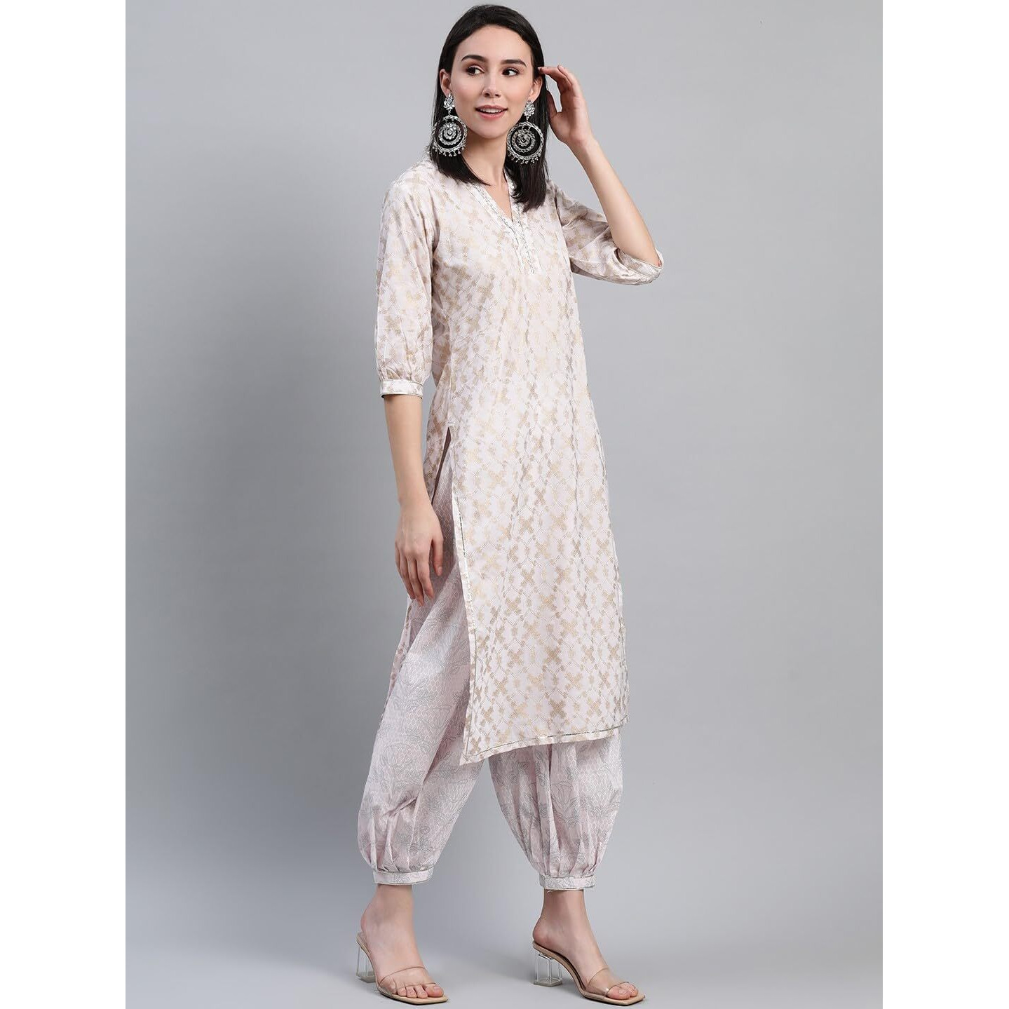 Libas Women's Cotton Kurta Sets (6923_Pink