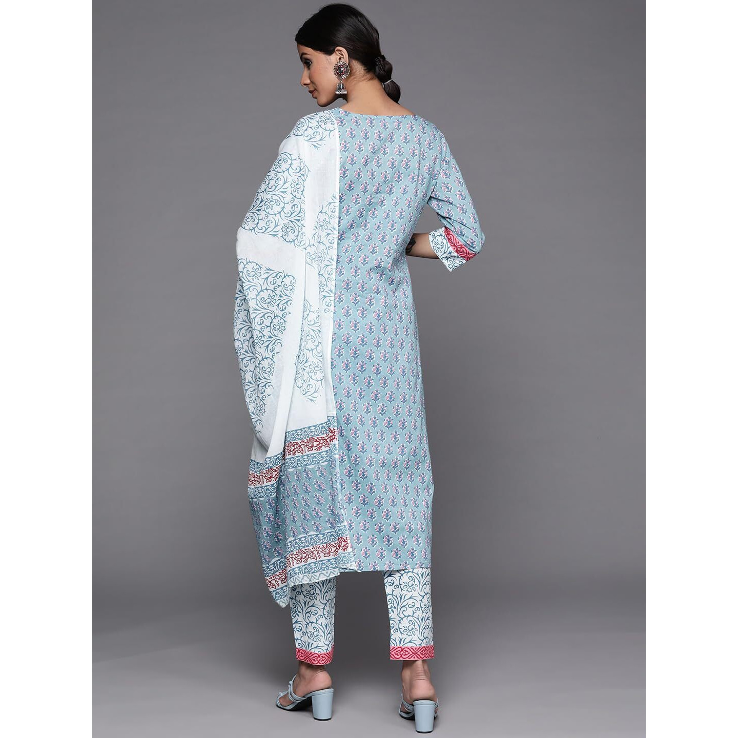 Libas Women's Cotton Kurta Sets (33204O_Blue