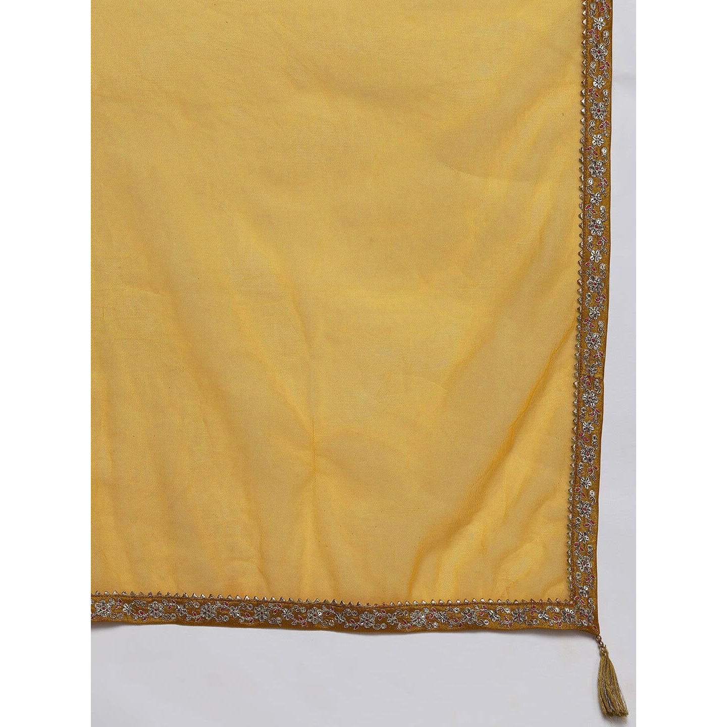 Libas Women's Silk Blend Kurta Sets (33592O_Mustard