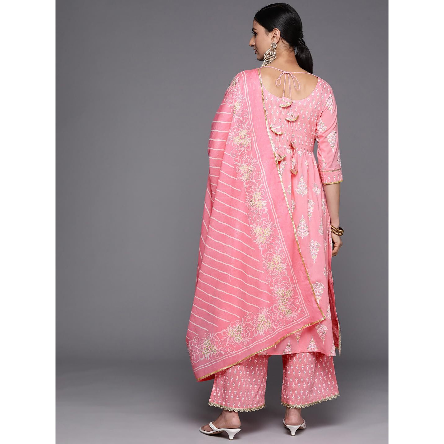 Libas Women's Pure Cotton Kurta Sets (34251_Pink
