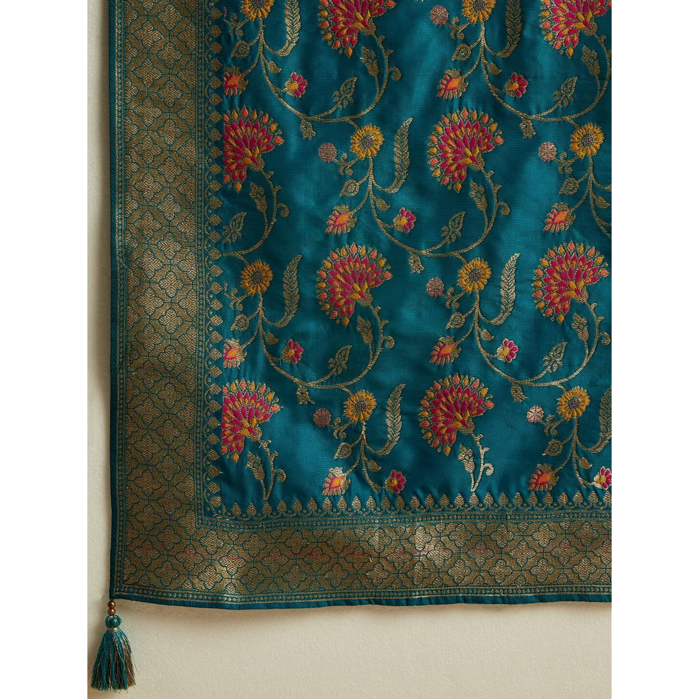 Libas Women's Silk Blend Kurta Sets (48060_Teal