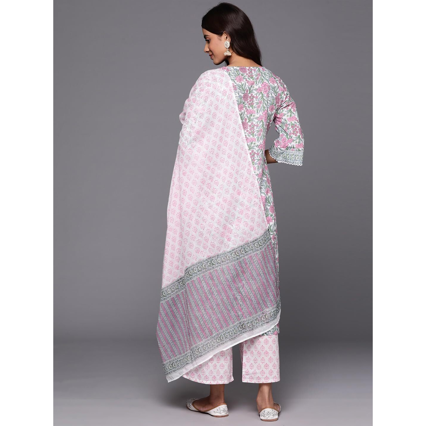 Libas Women's Cotton Kurta Sets (34800_Pink_Xs)
