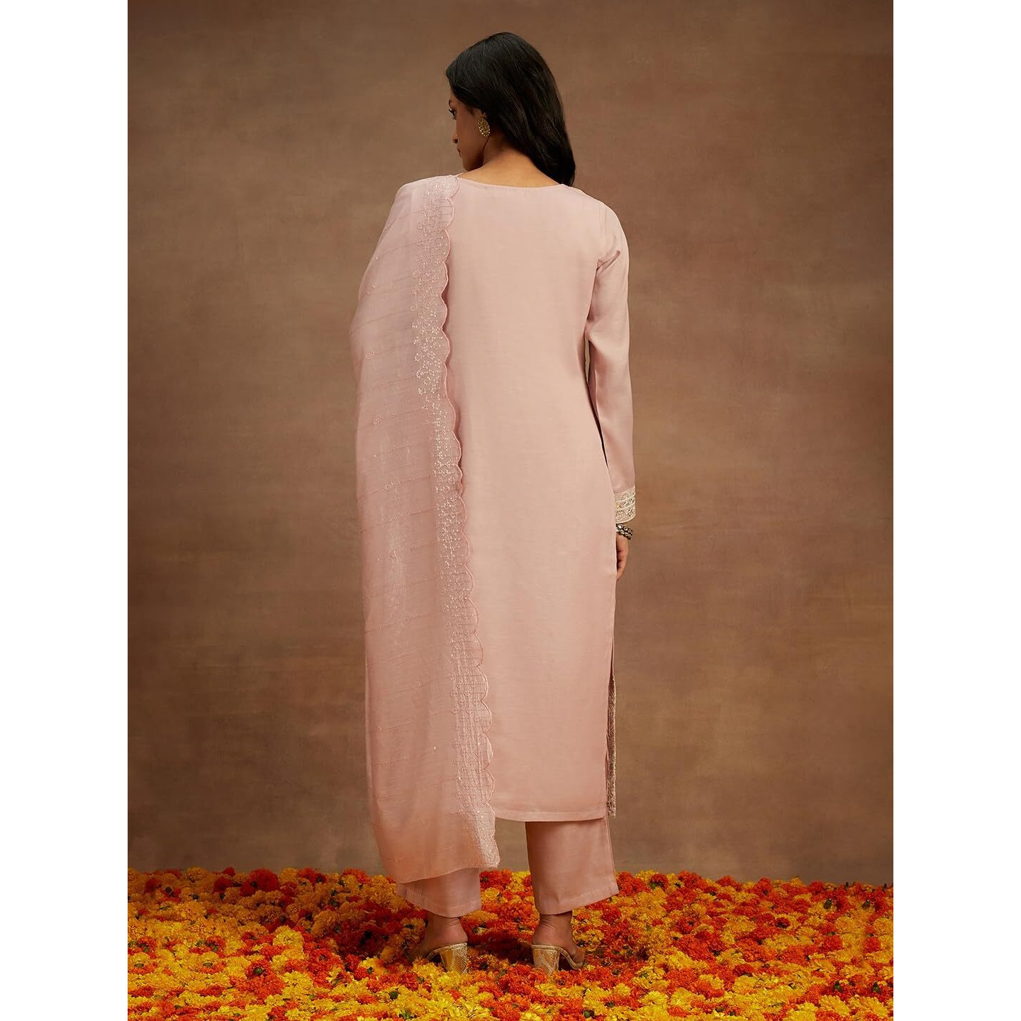 Libas Women's Pure Silk Kurta Sets (48066_Pink