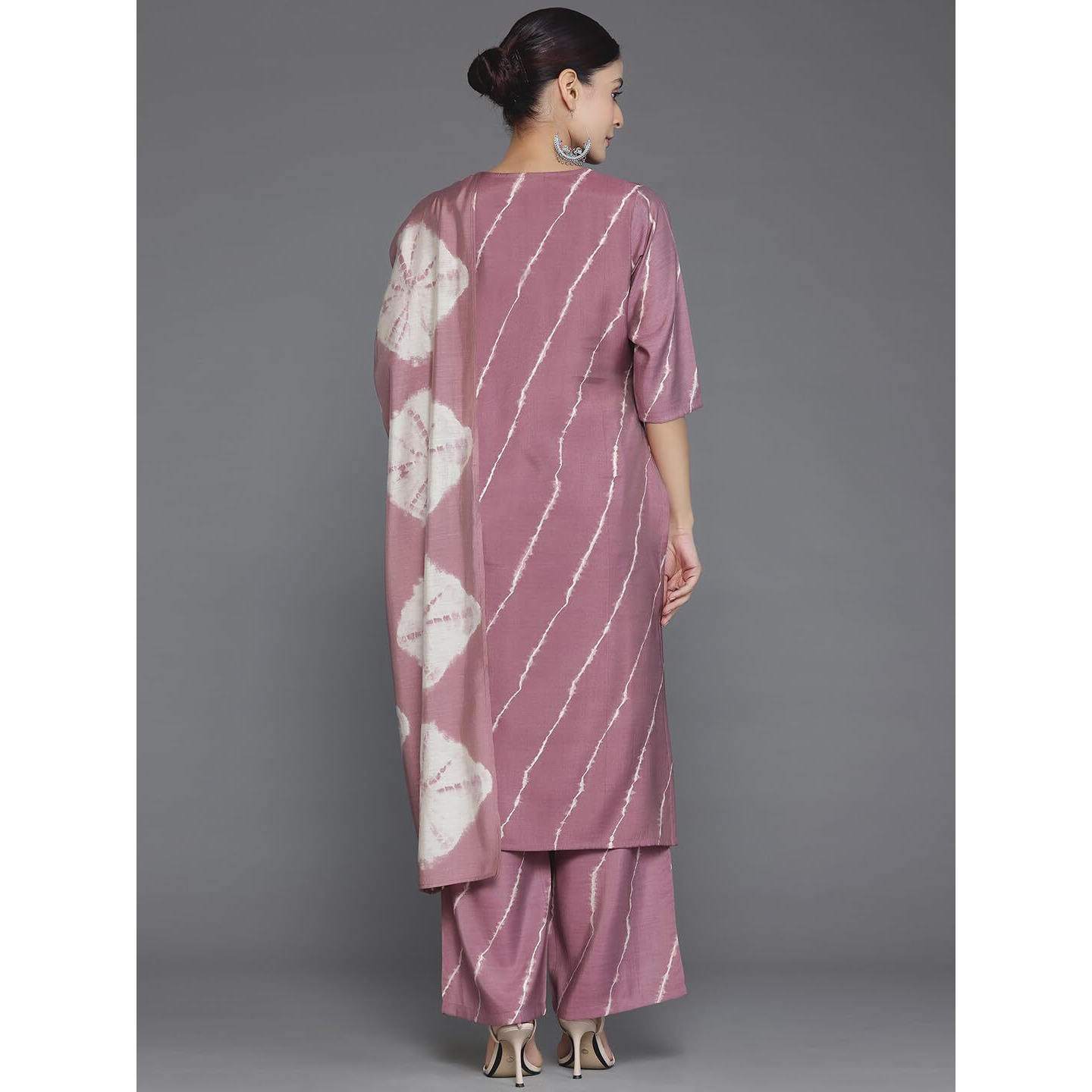 Libas Women's Silk Blend Kurta Sets (35294_Mauve