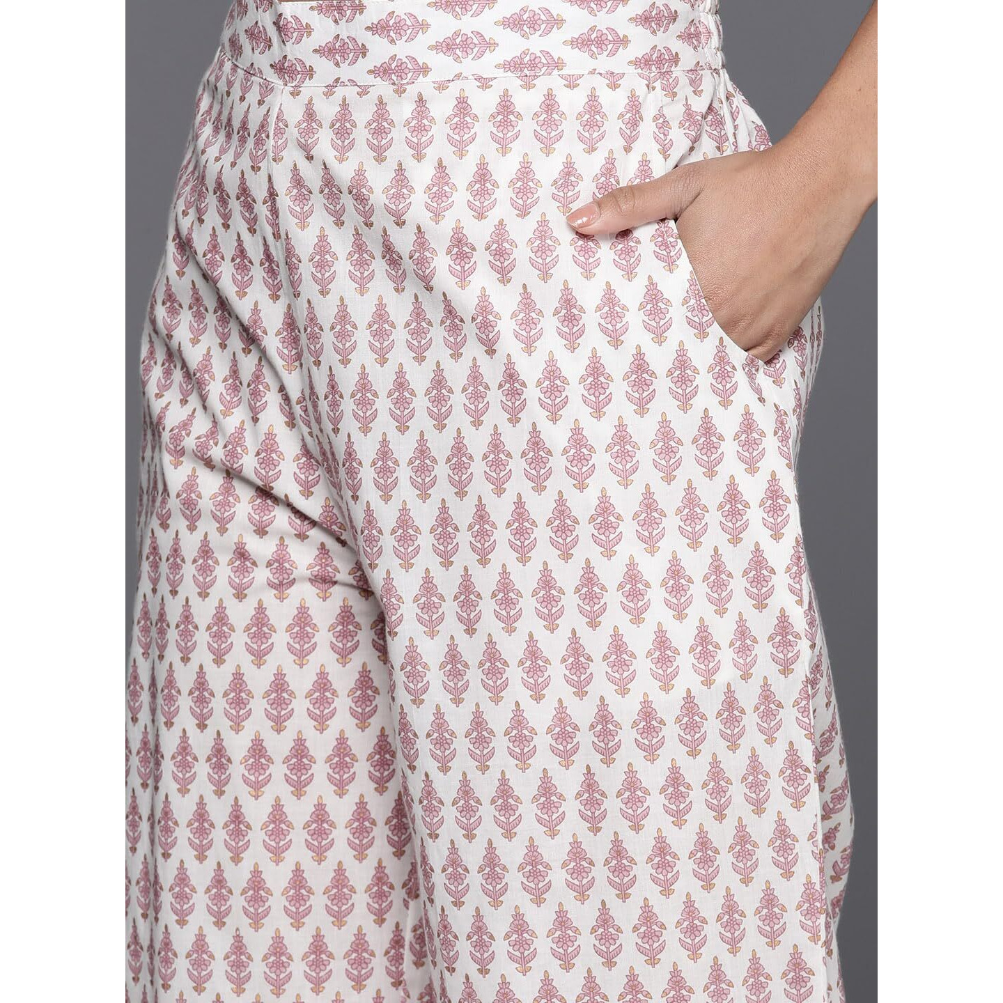 Libas Women's Cotton Kurta Sets (35415_Off White