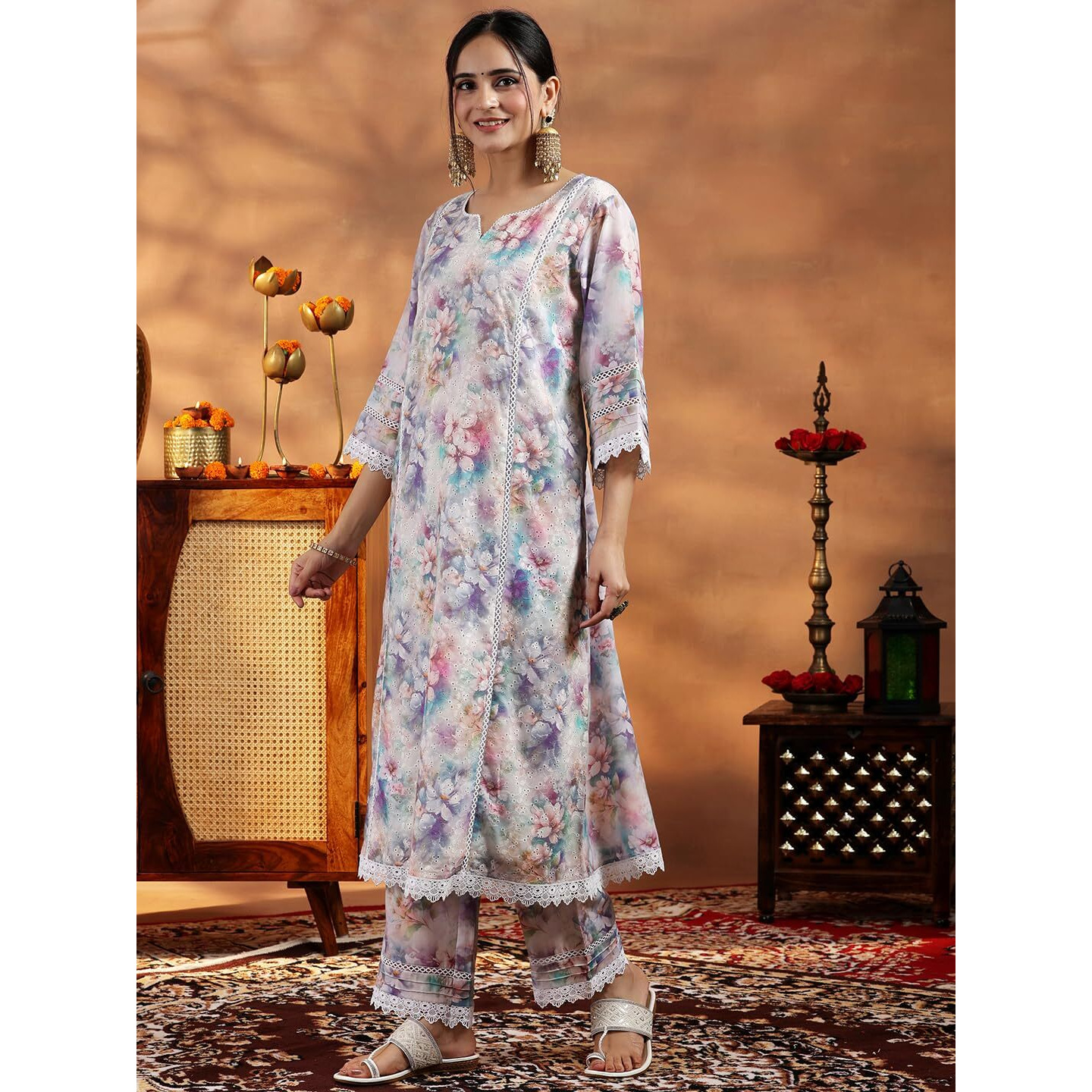 Libas Women's Cotton Kurta Set (35587_Multi