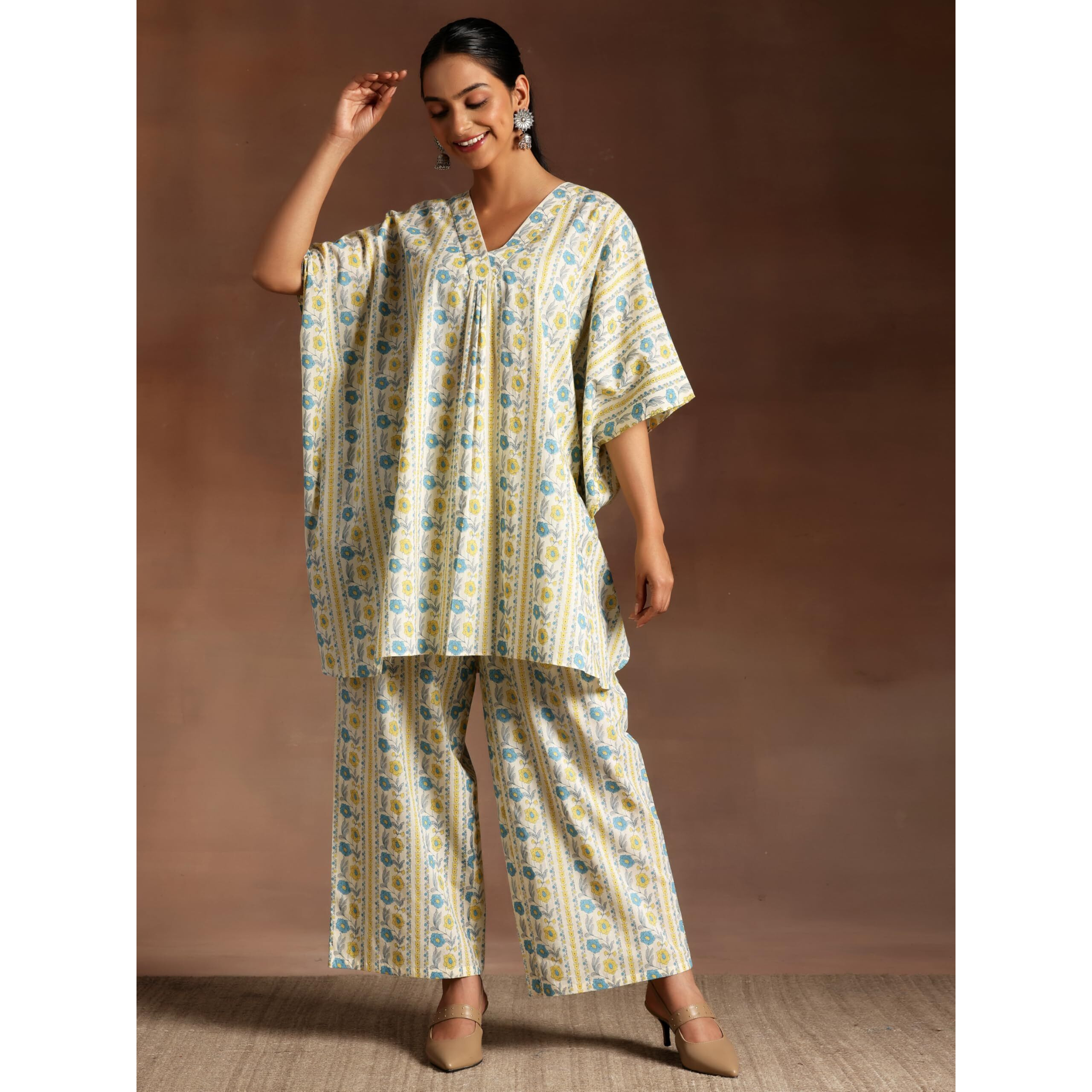 Libas Womens Printed Cotton Co-Ord Set For Women