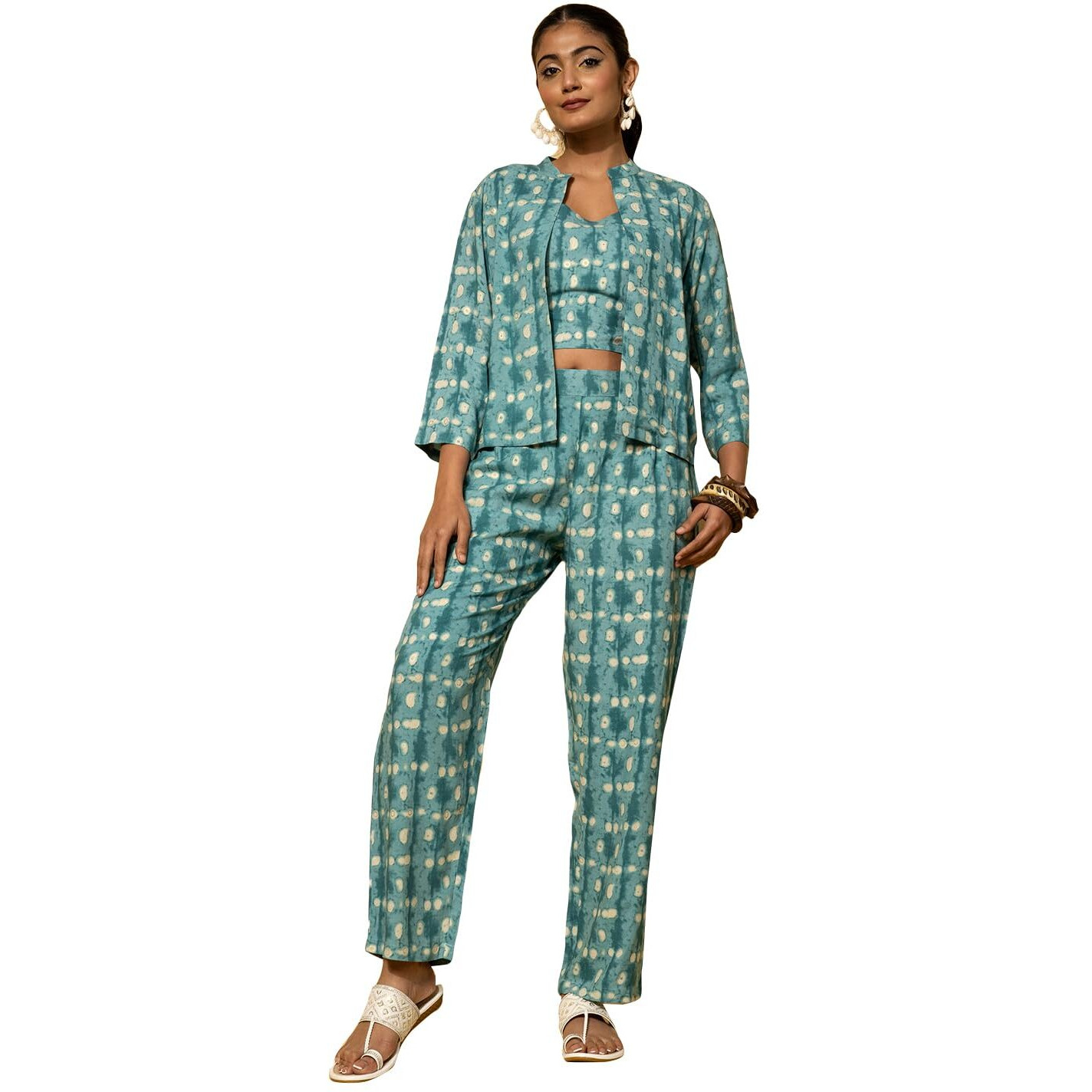 Libas Womens Printed Viscose Co-Ord Set For Women