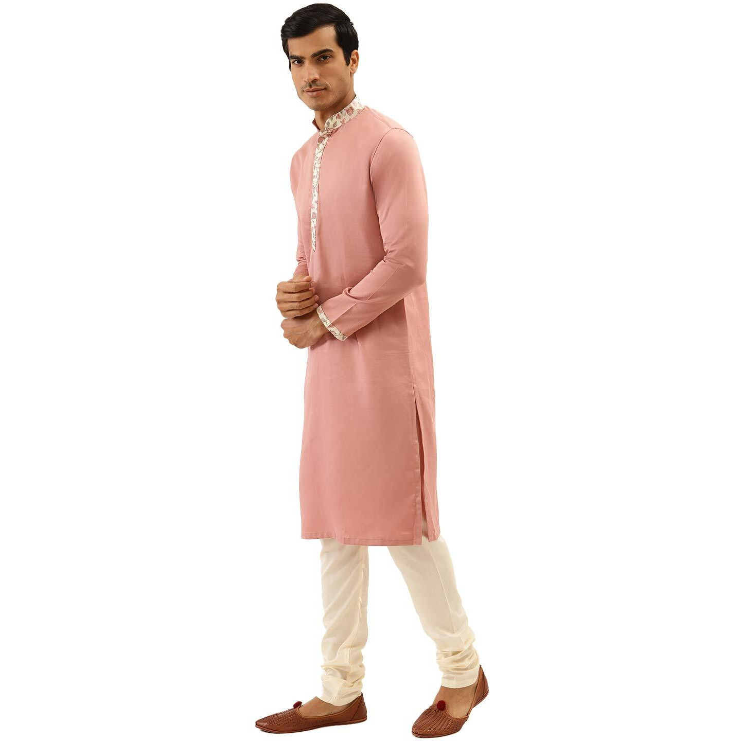 Manyavar Men's Viscose Regular Ethinic Wear (Jast158_Gajari_Xl)