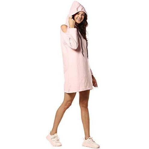 Campus Sutra Women's Cotton Casual Sweater (Aw20_Csw-Aw-Lt0655_Pink