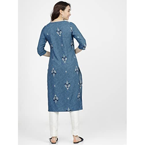Ketch Women Polyester Regular Fit Fashion Kurta (Khku000019_Blue, Xl)