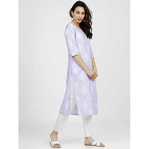 Ketch Women's Polyester Regular Fashion Kurta (Khku000030_Mauve), 2Xl
