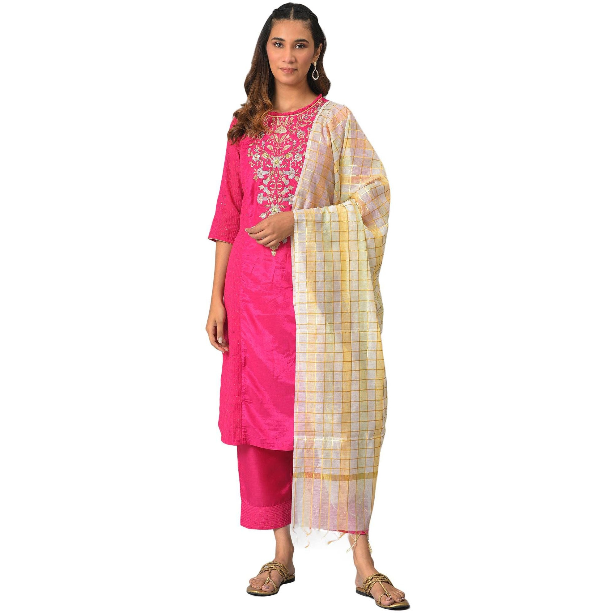 Aurelia Women's Polyester Set (22Aud10505-604695_Natural