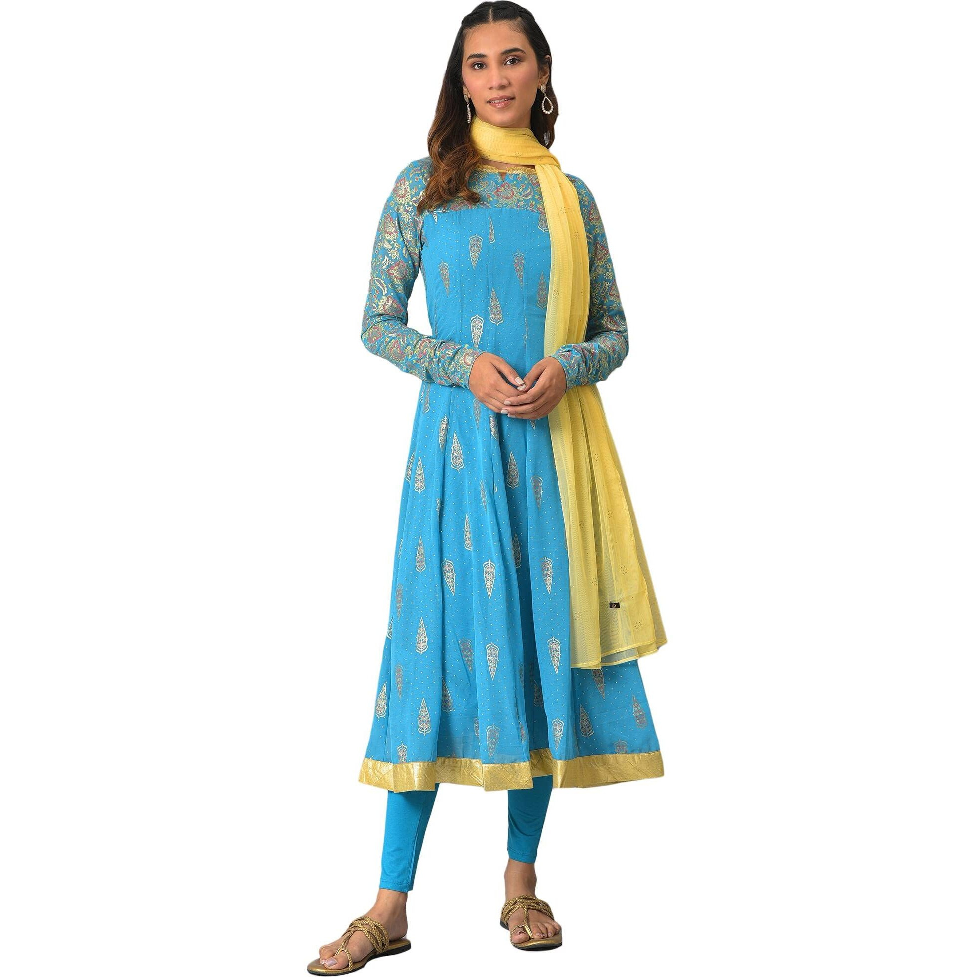 Aurelia Women's Polyester Set (22Aud10372-506006_Blue