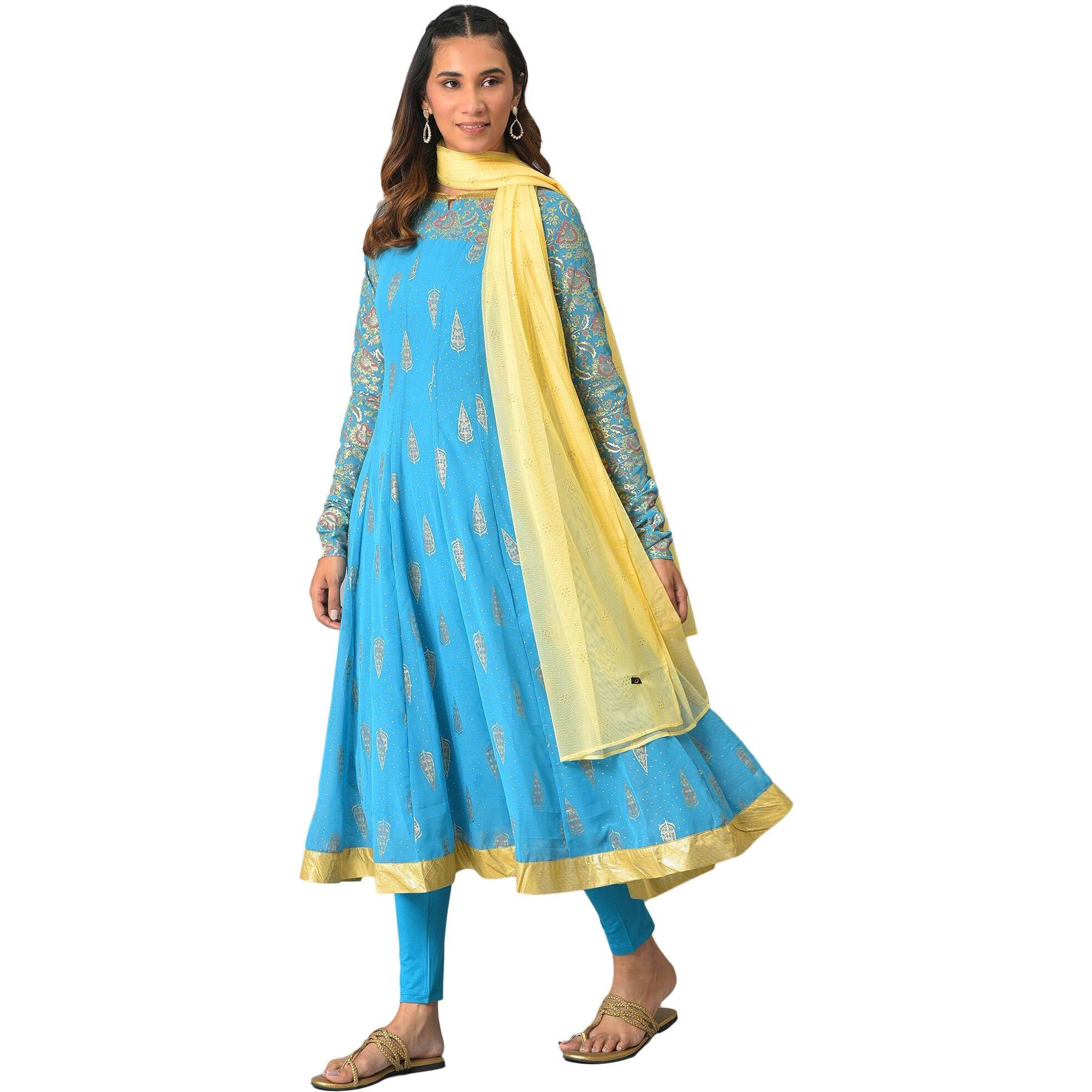 Aurelia Women's Polyester Set (22Aud10372-506006_Blue