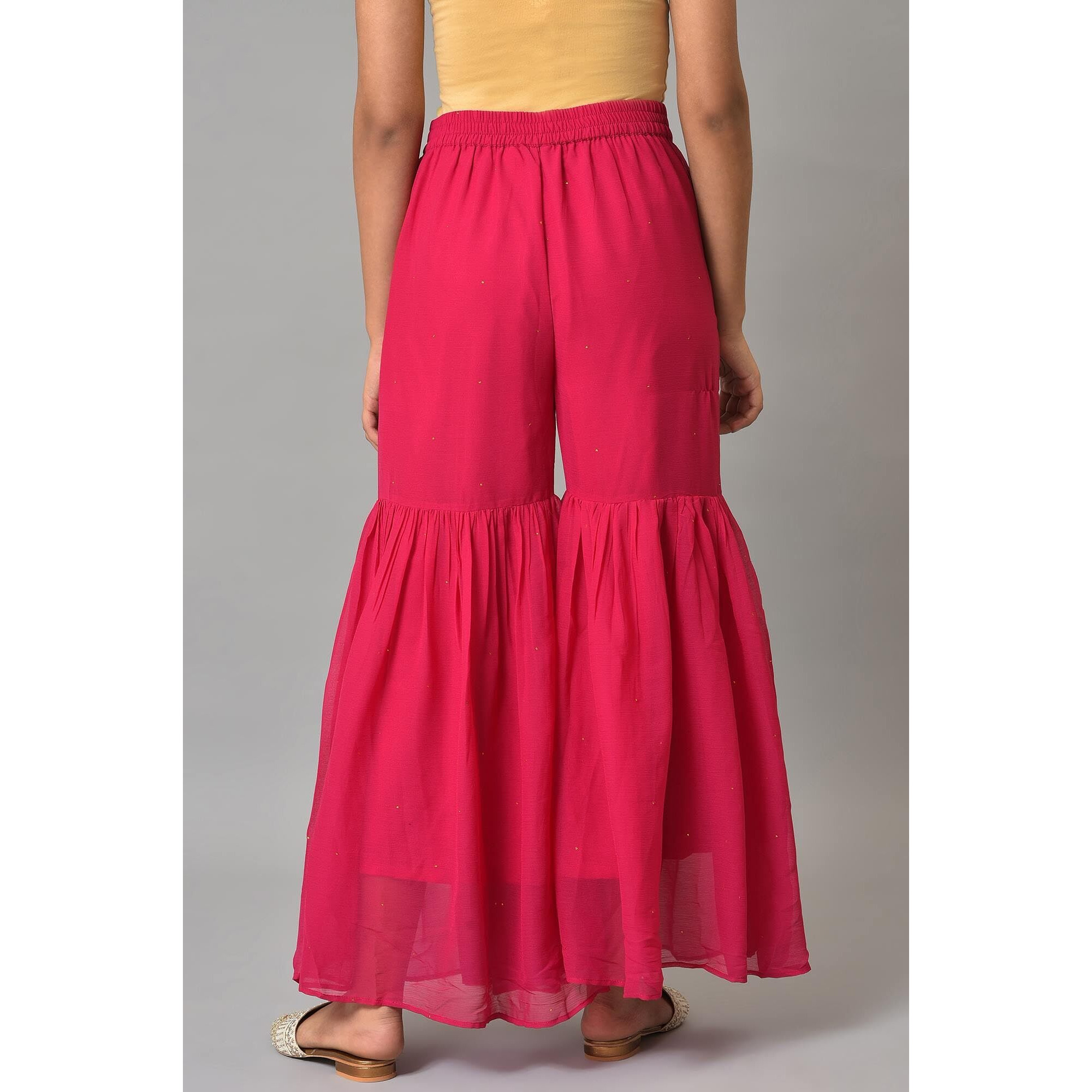 W Chiffon Strechable Sharara For Women | Chiffon Sharara For Women | W For Woman