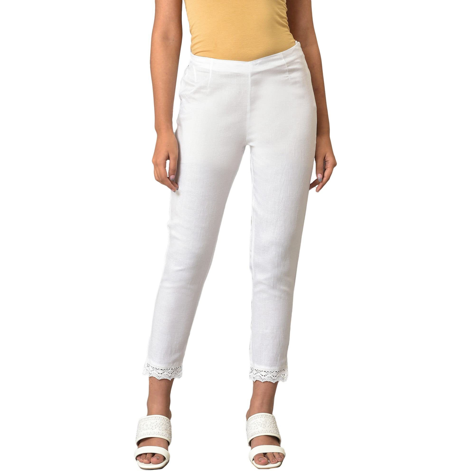 W Strechable Slim Pants For Women | Trousers For Women | W For Woman