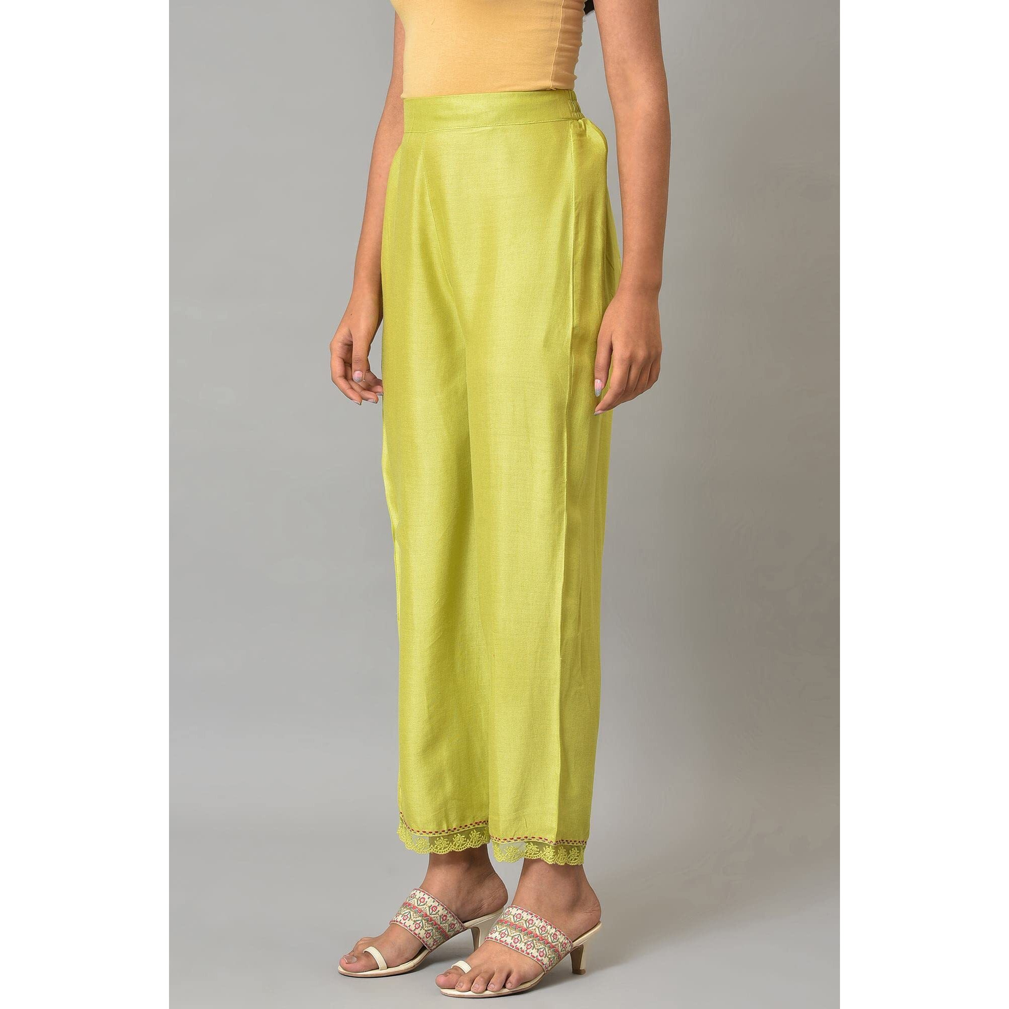 W Strechable Straight Pants For Women | Trousers For Women | W For Woman