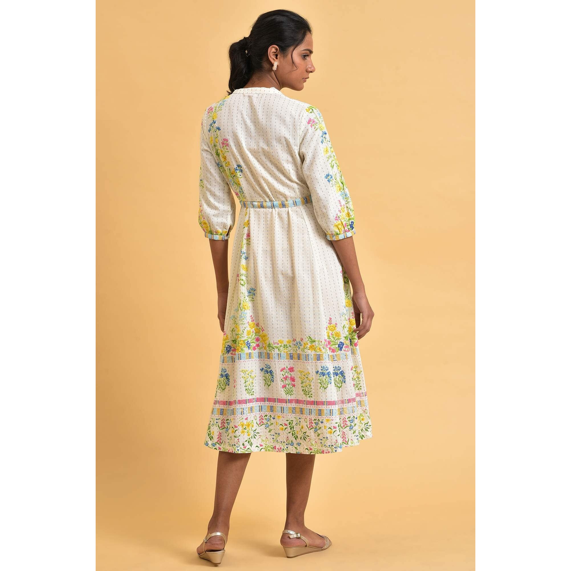 W For Woman White Floral Summer Vacay Dress (Size Xs)-23Few18916-120457