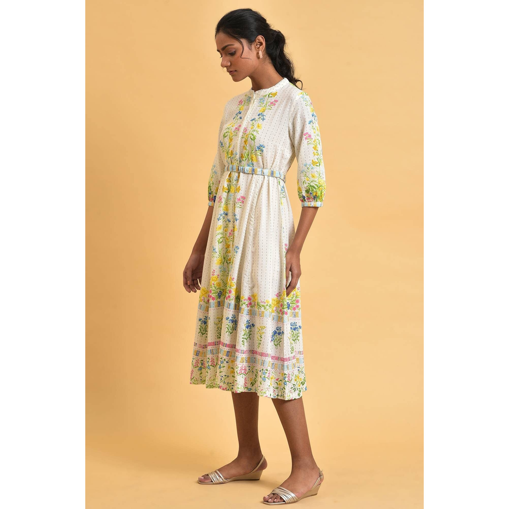 W For Woman White Floral Summer Vacay Dress (Size Xs)-23Few18916-120457