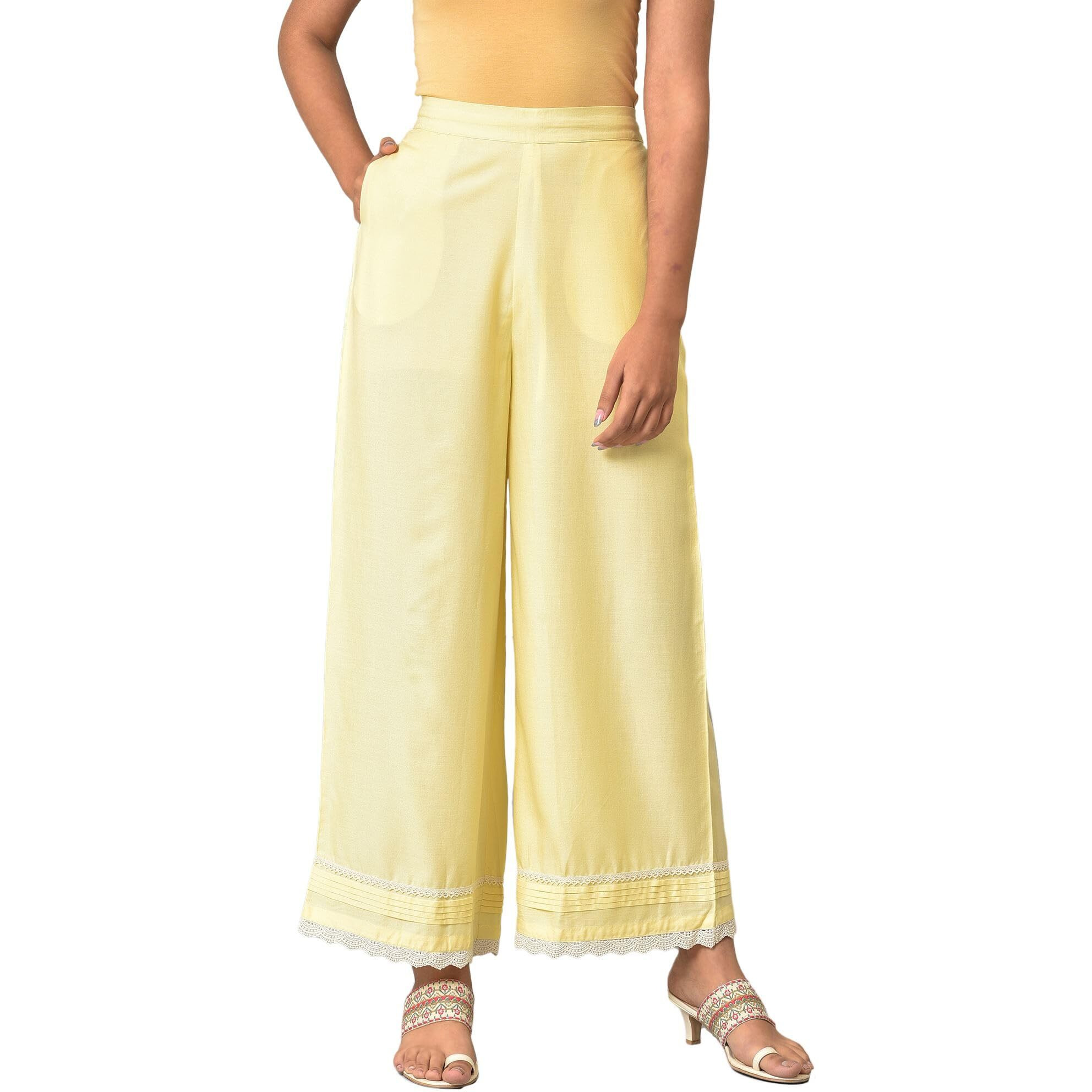 W Strechable Parallel Pants For Women | Trousers For Women | W For Woman