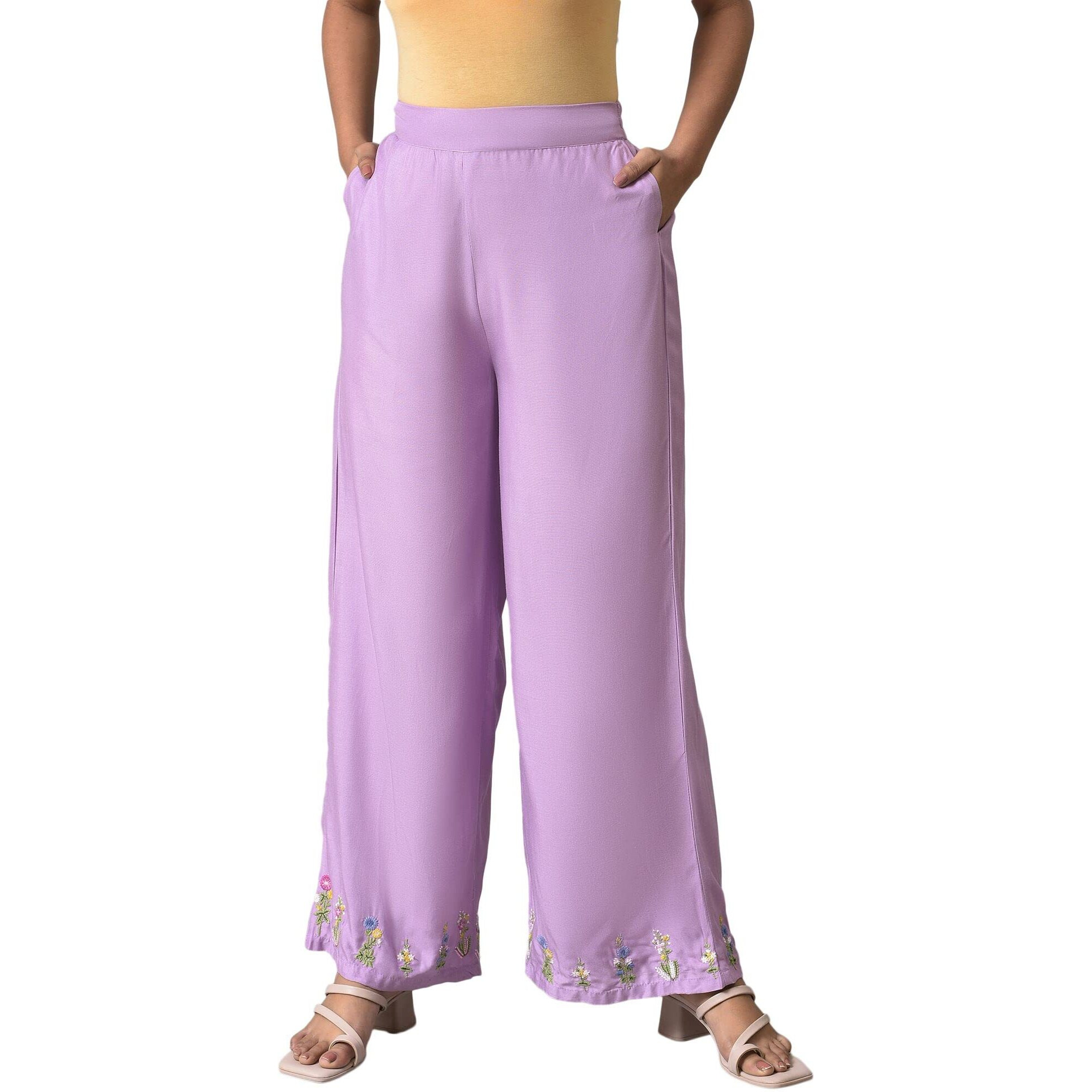 W For Woman W Strechable Parallel Pants For Women | Trousers For Women