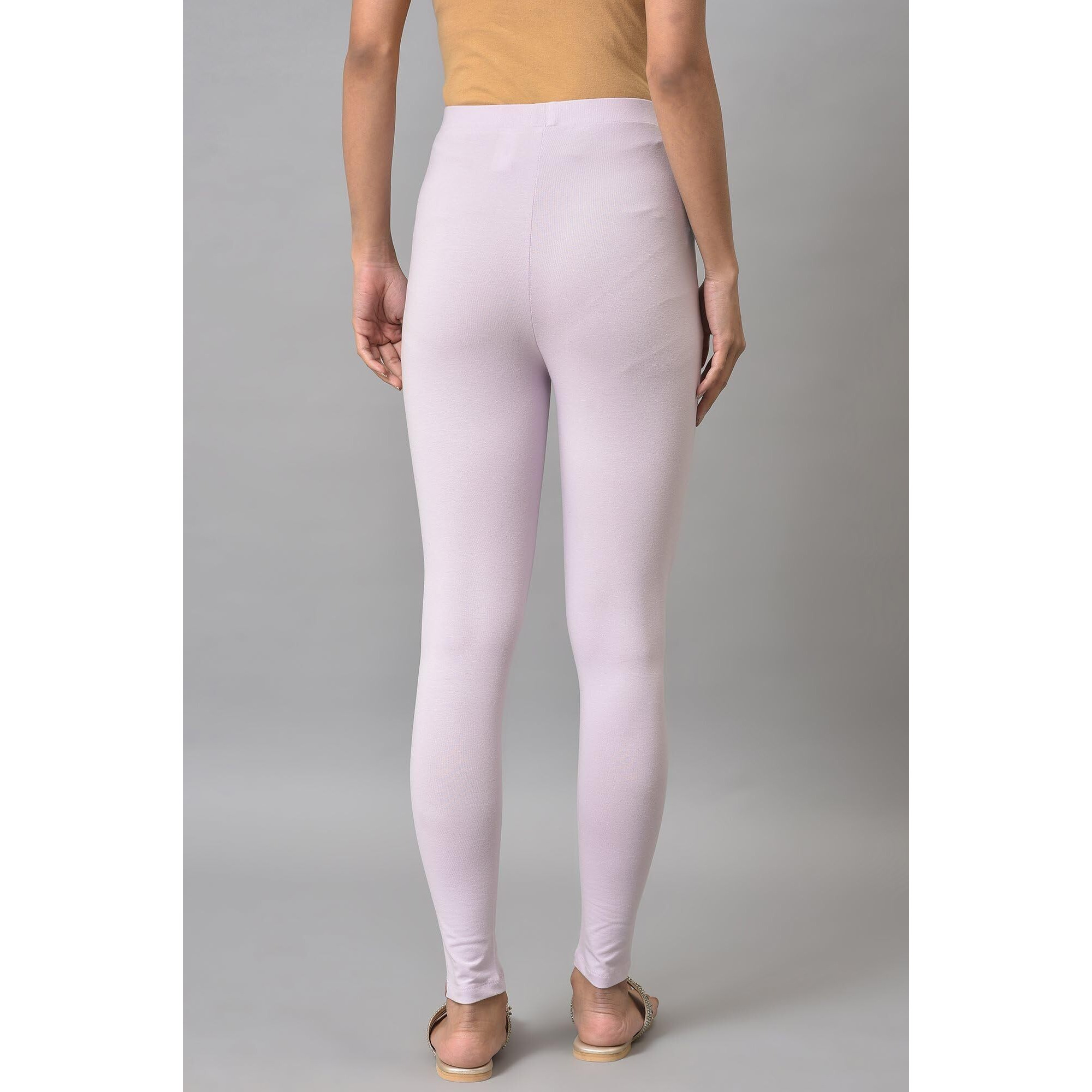 W For Woman Purple Cotton Jersey Tights_23Few60105-218895_S_Ws