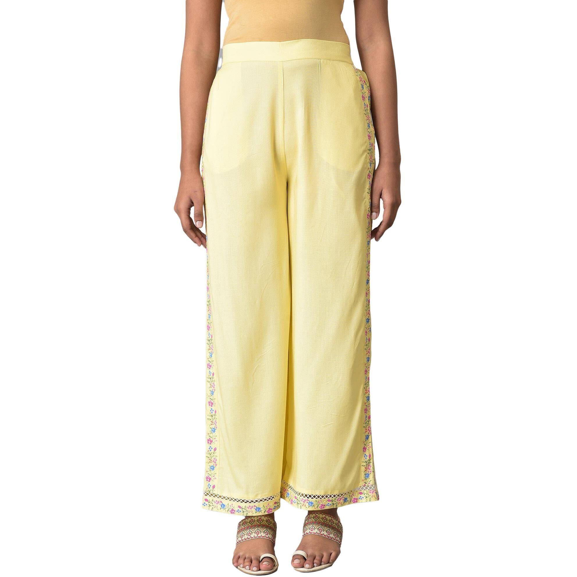 W Strechable Parallel Pants For Women | Trousers For Women | W For Woman