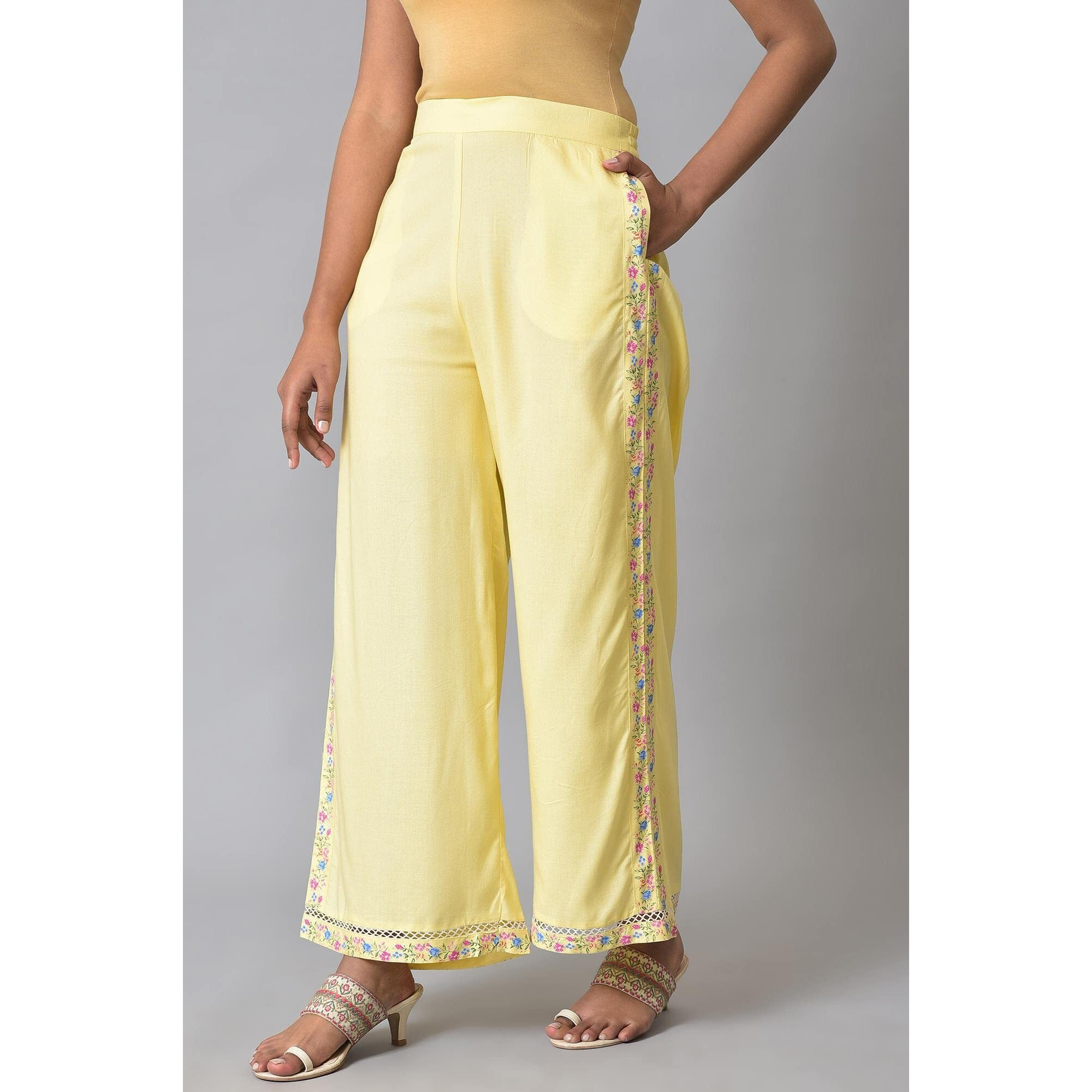 W Strechable Parallel Pants For Women | Trousers For Women | W For Woman