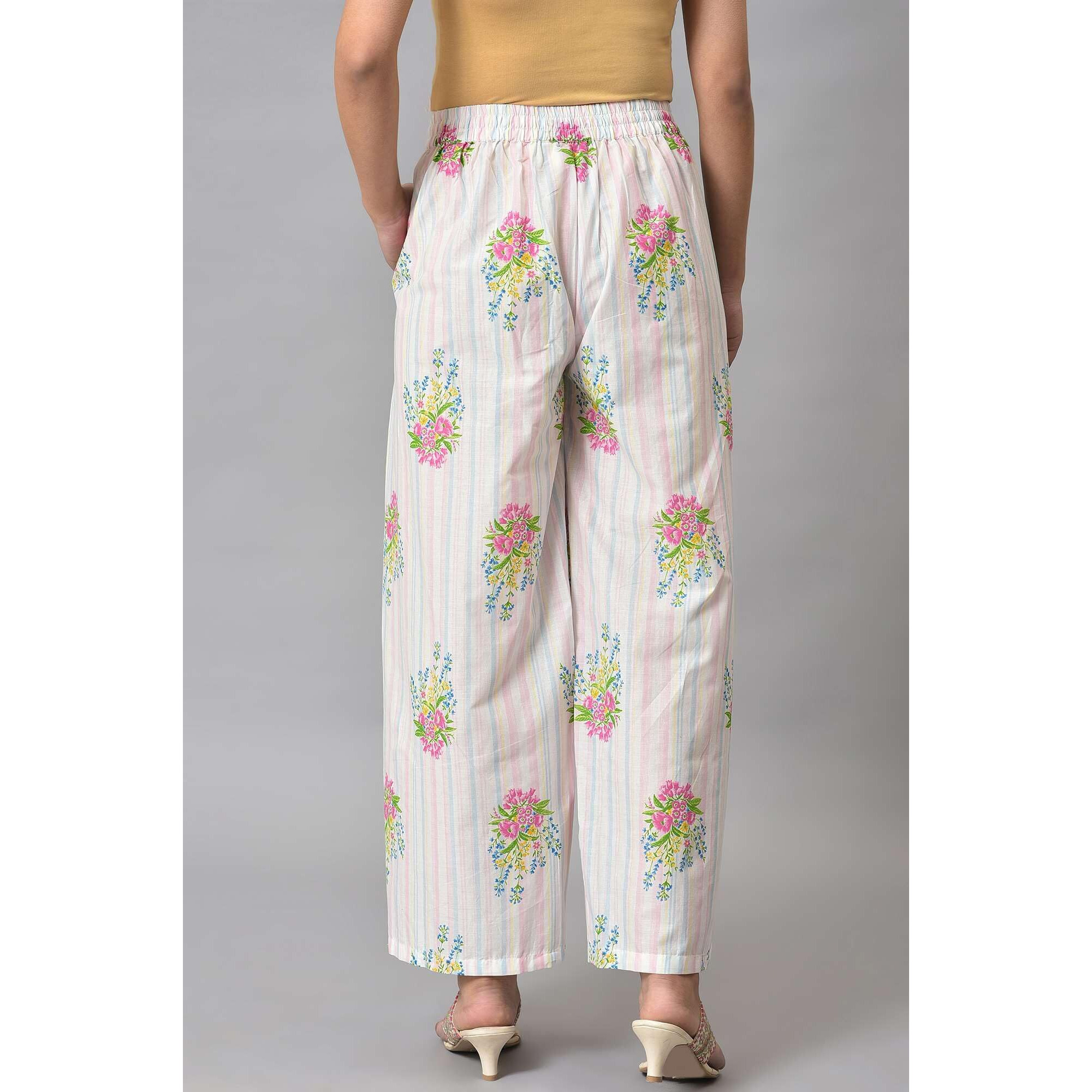 W Pure Cotton Strechable Parallel Pants For Women | Pure Cotton Parallel Pants For Women | Trousers For Women | W For Woman