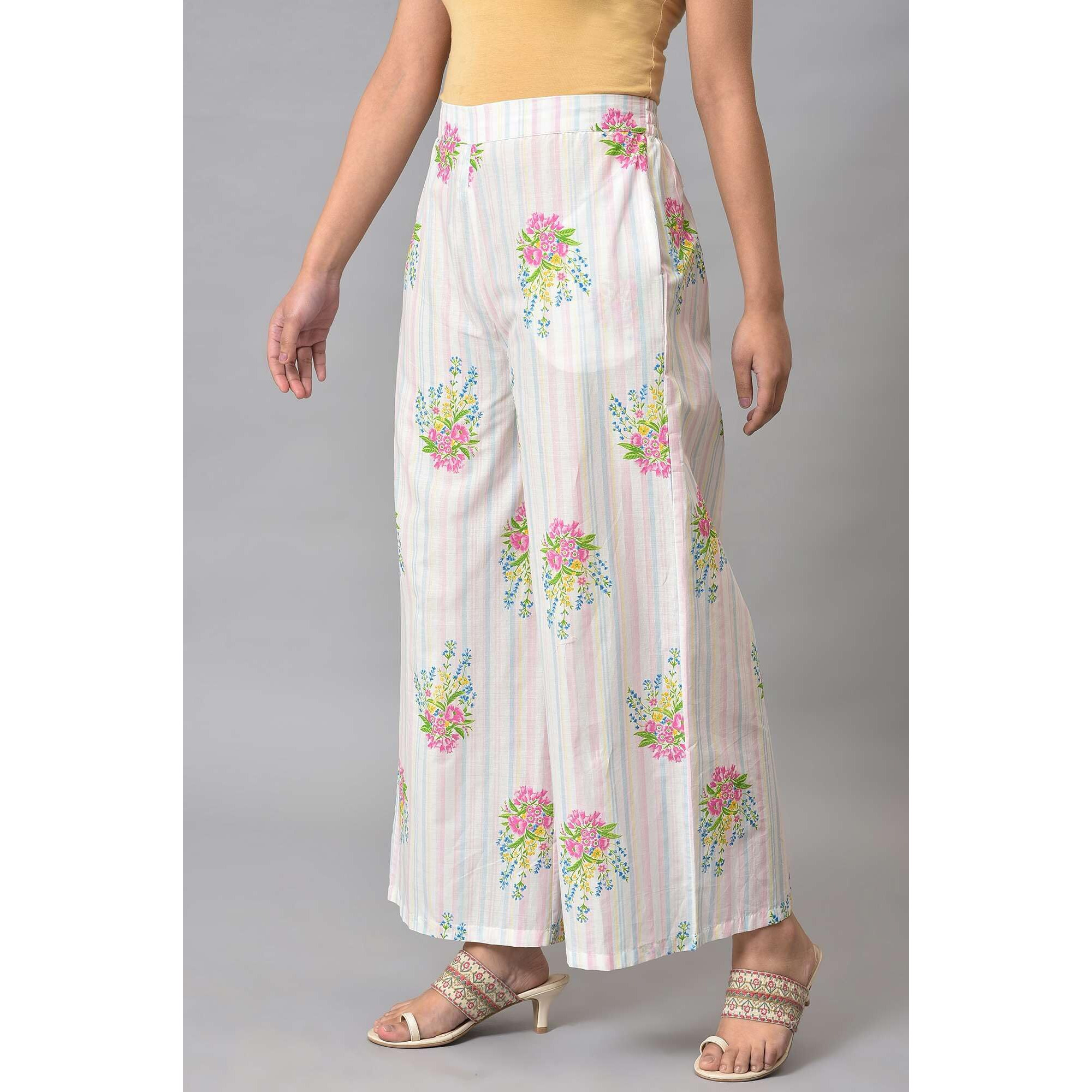 W Pure Cotton Strechable Parallel Pants For Women | Pure Cotton Parallel Pants For Women | Trousers For Women | W For Woman